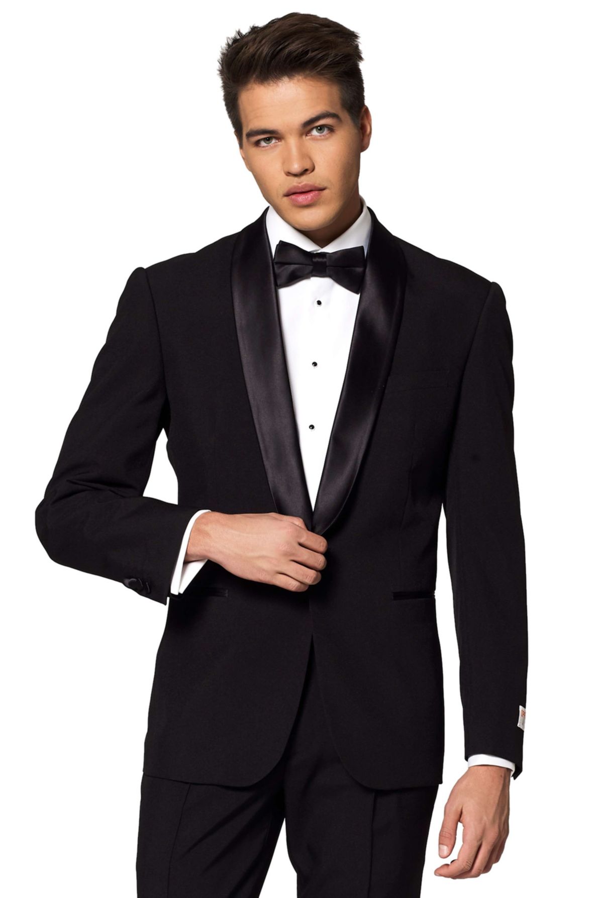 Jet Set Black Tuxedo 2 Piece Tuxedo + Bow Tie