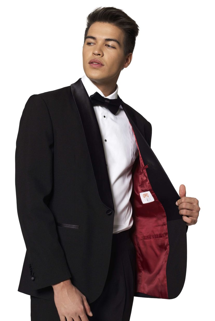 Jet Set Black Tuxedo 2 Piece Tuxedo + Bow Tie