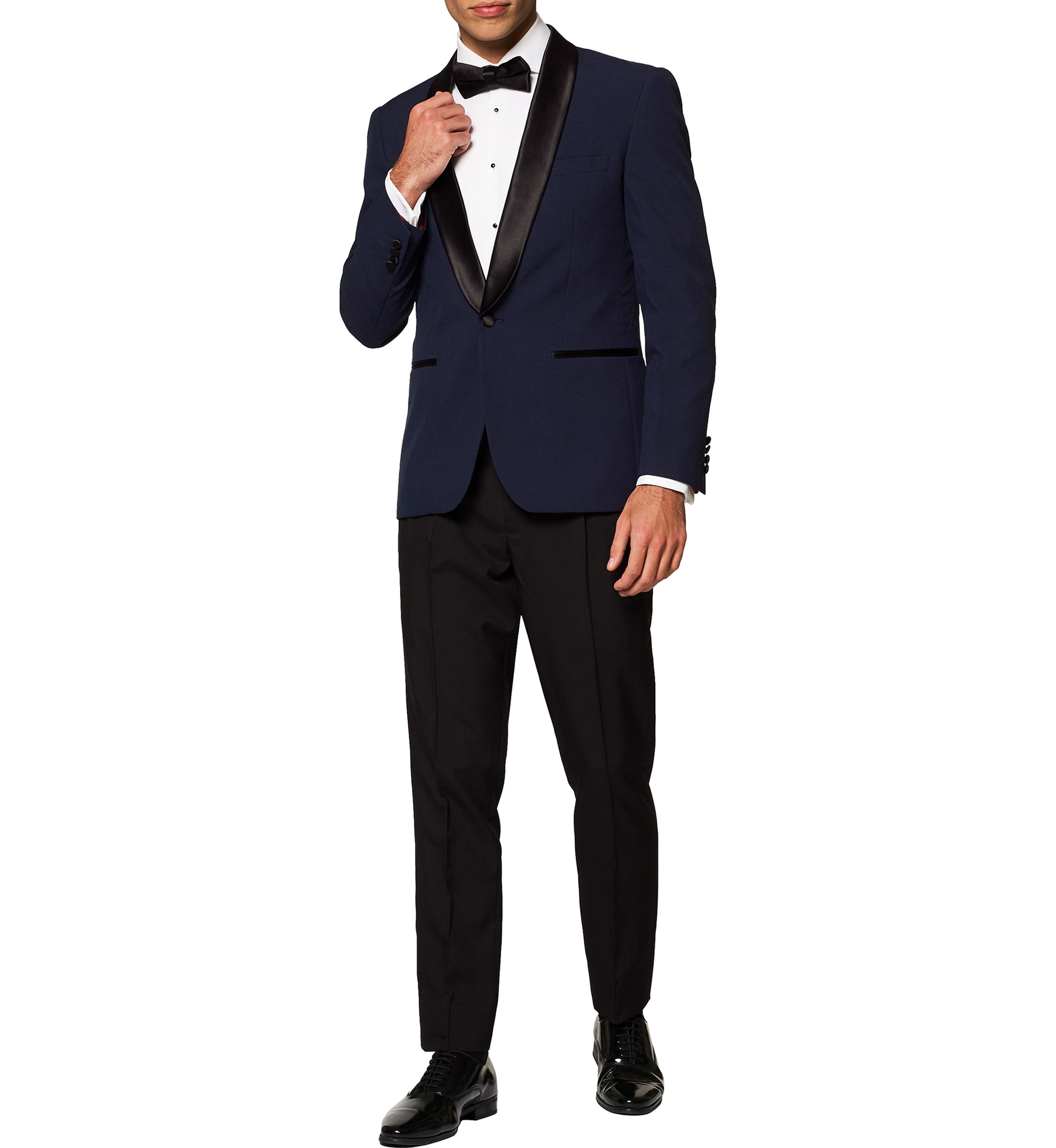 Midnight Blue Tuxedo 2 Piece Tuxedo + Bow Tie