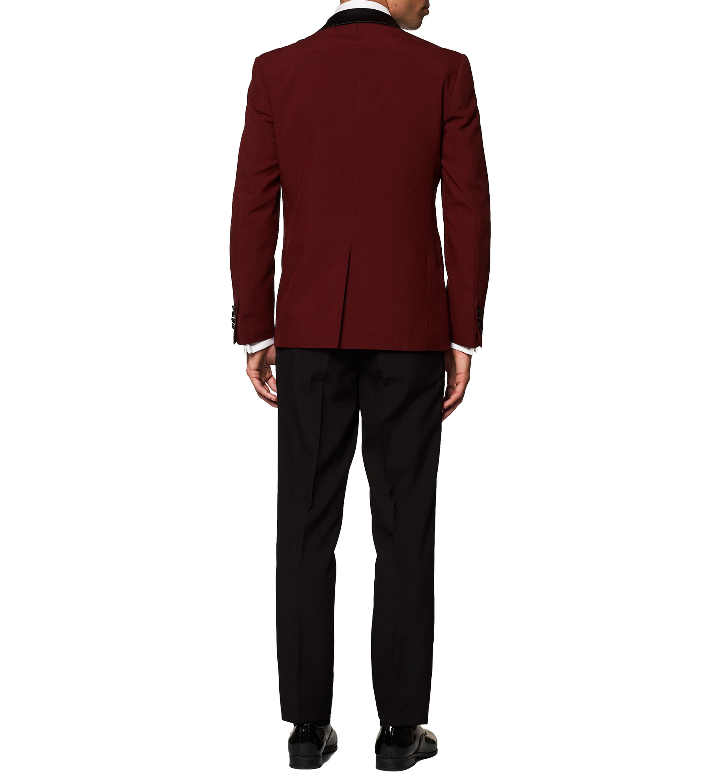 Hot Burgundy Tuxedo 2 Piece Tuxedo + Bow Tie