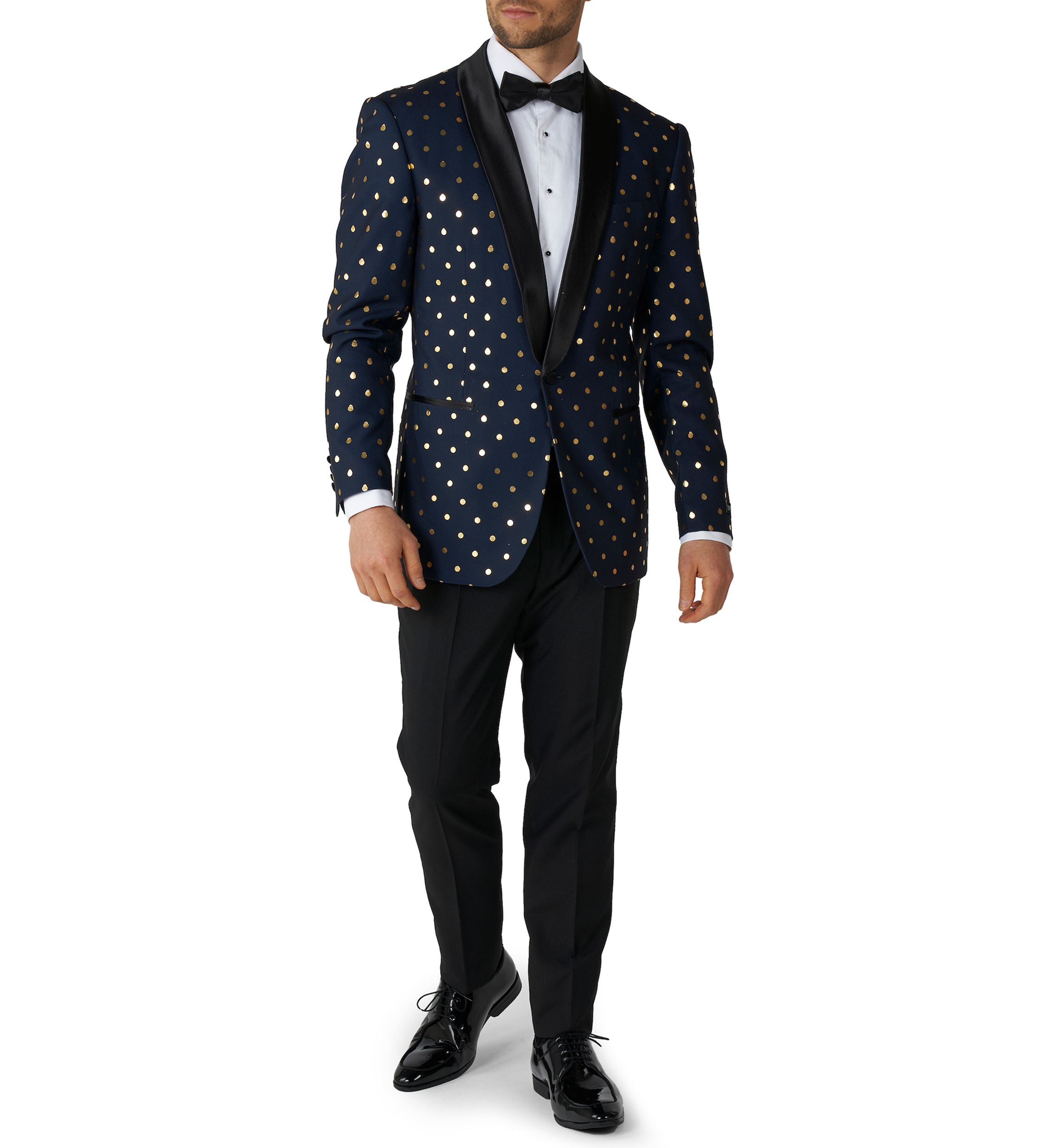 Goldy Dots Tuxedo 2 Piece Tuxedo + Bow Tie
