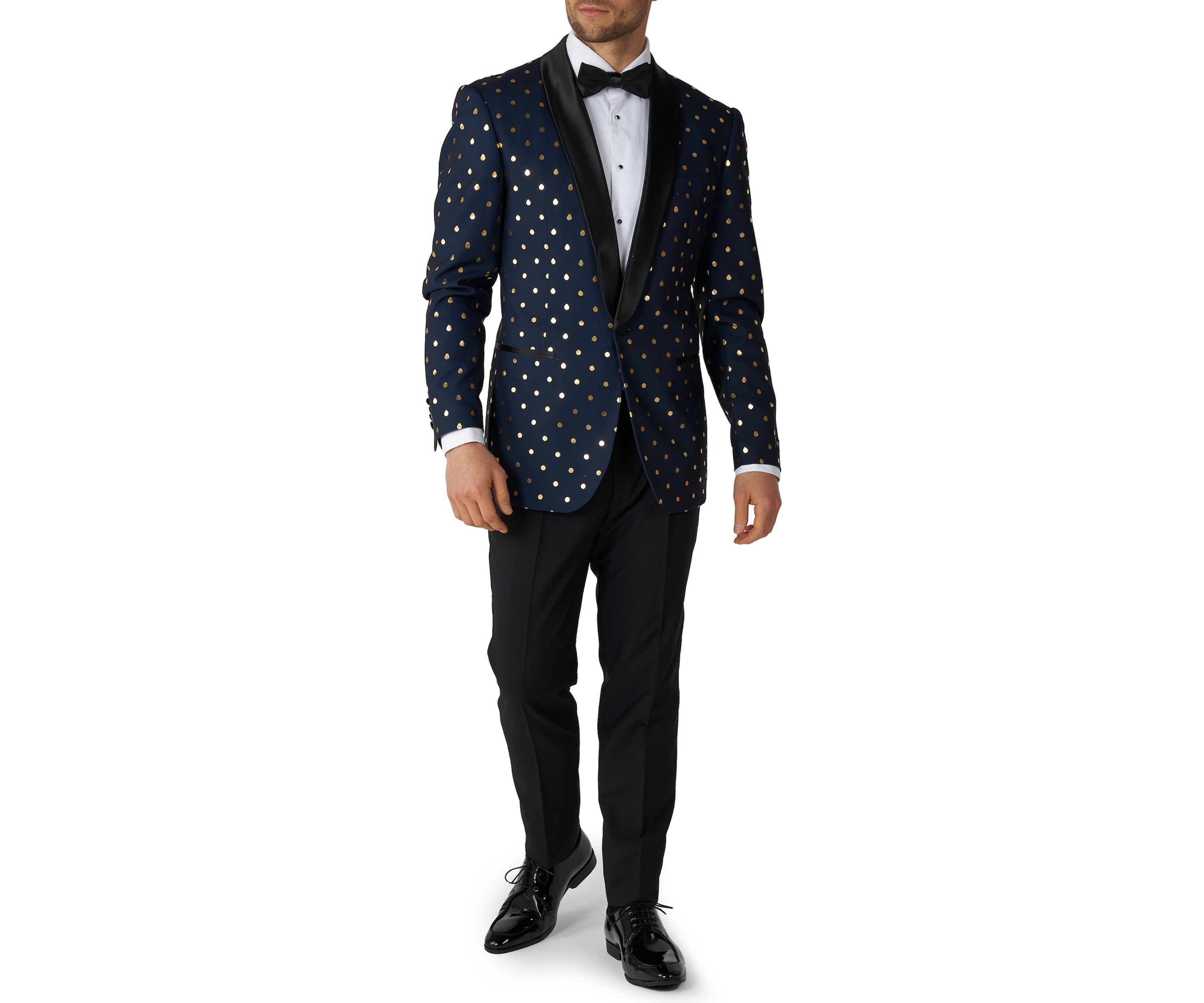 Goldy Dots Tuxedo 2 Piece Tuxedo + Bow Tie