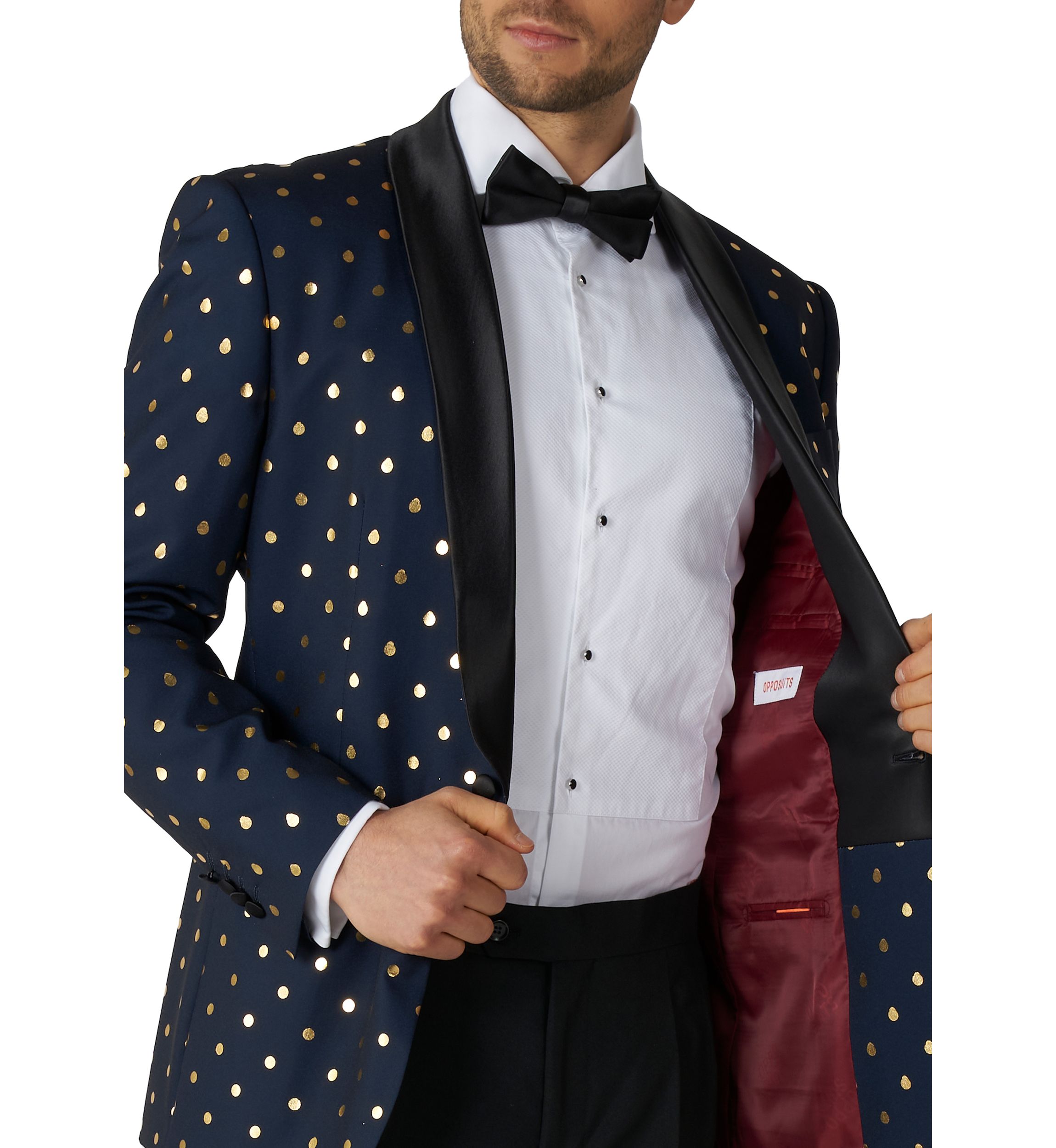 Goldy Dots Tuxedo 2 Piece Tuxedo + Bow Tie