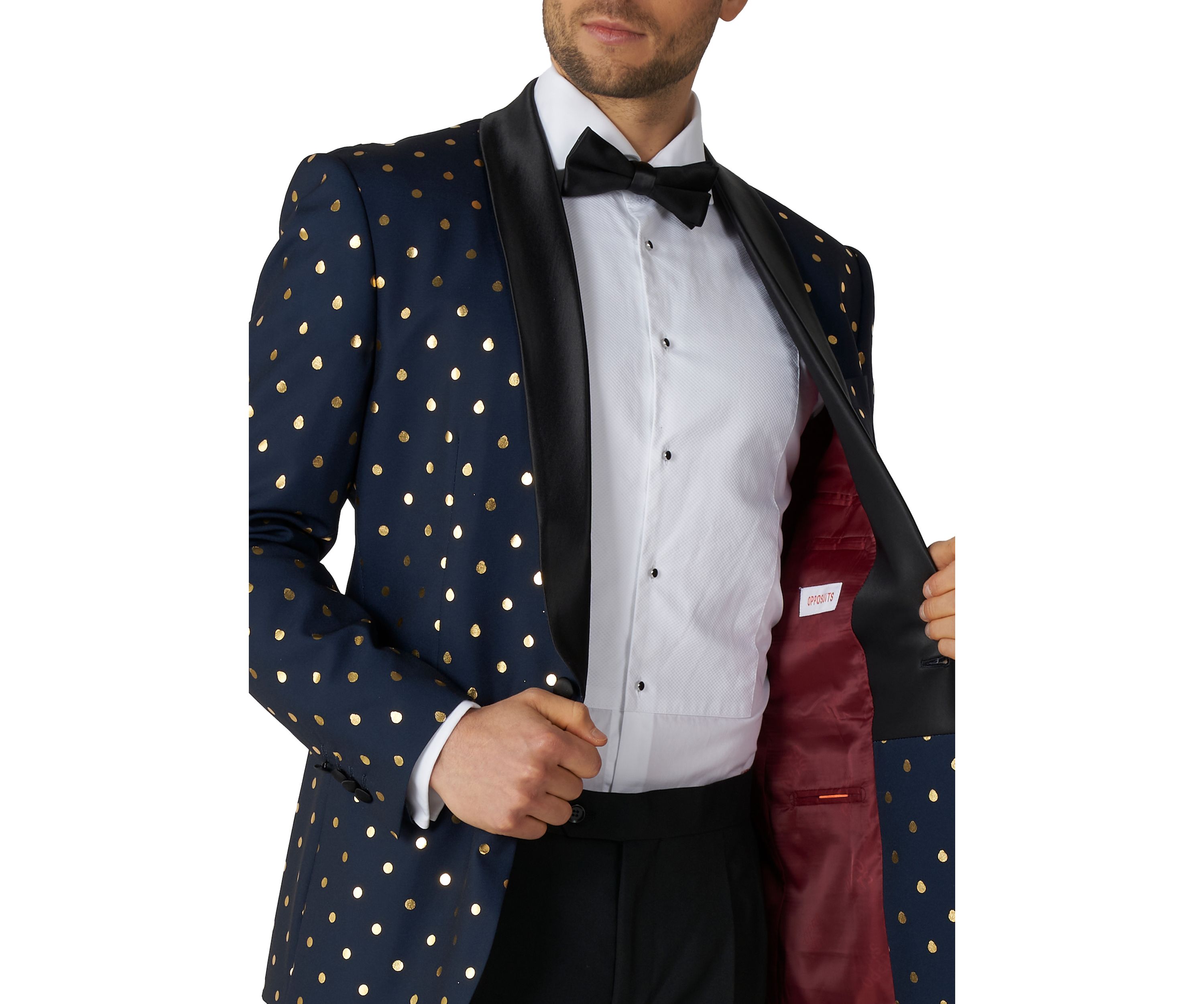 Goldy Dots Tuxedo 2 Piece Tuxedo + Bow Tie