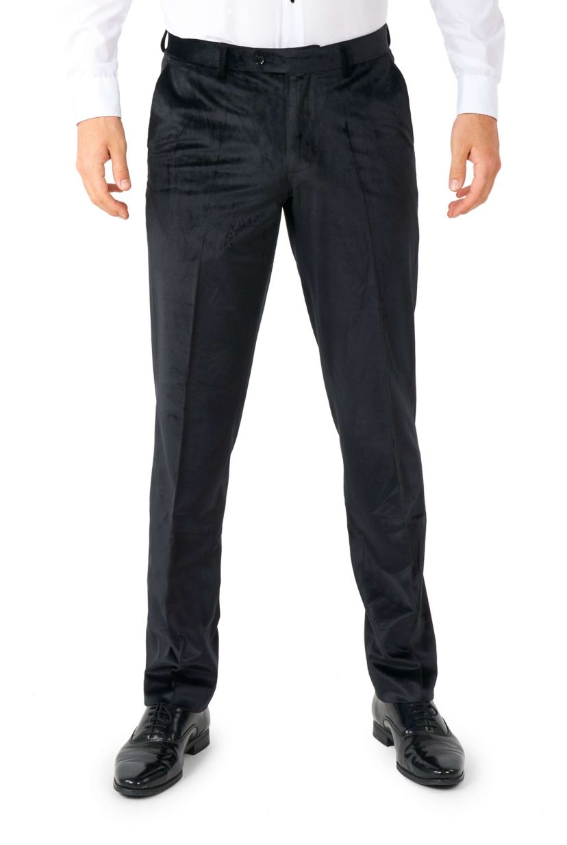 Midnight Black Velvet Tuxedo 2 Piece Tuxedo + Bow Tie