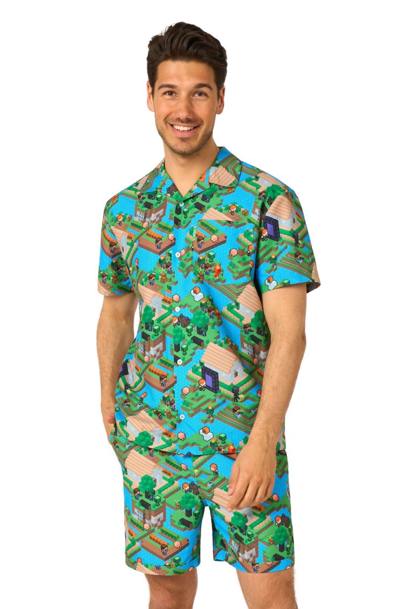 OppoSuits Mens Summer Set - Minecraft