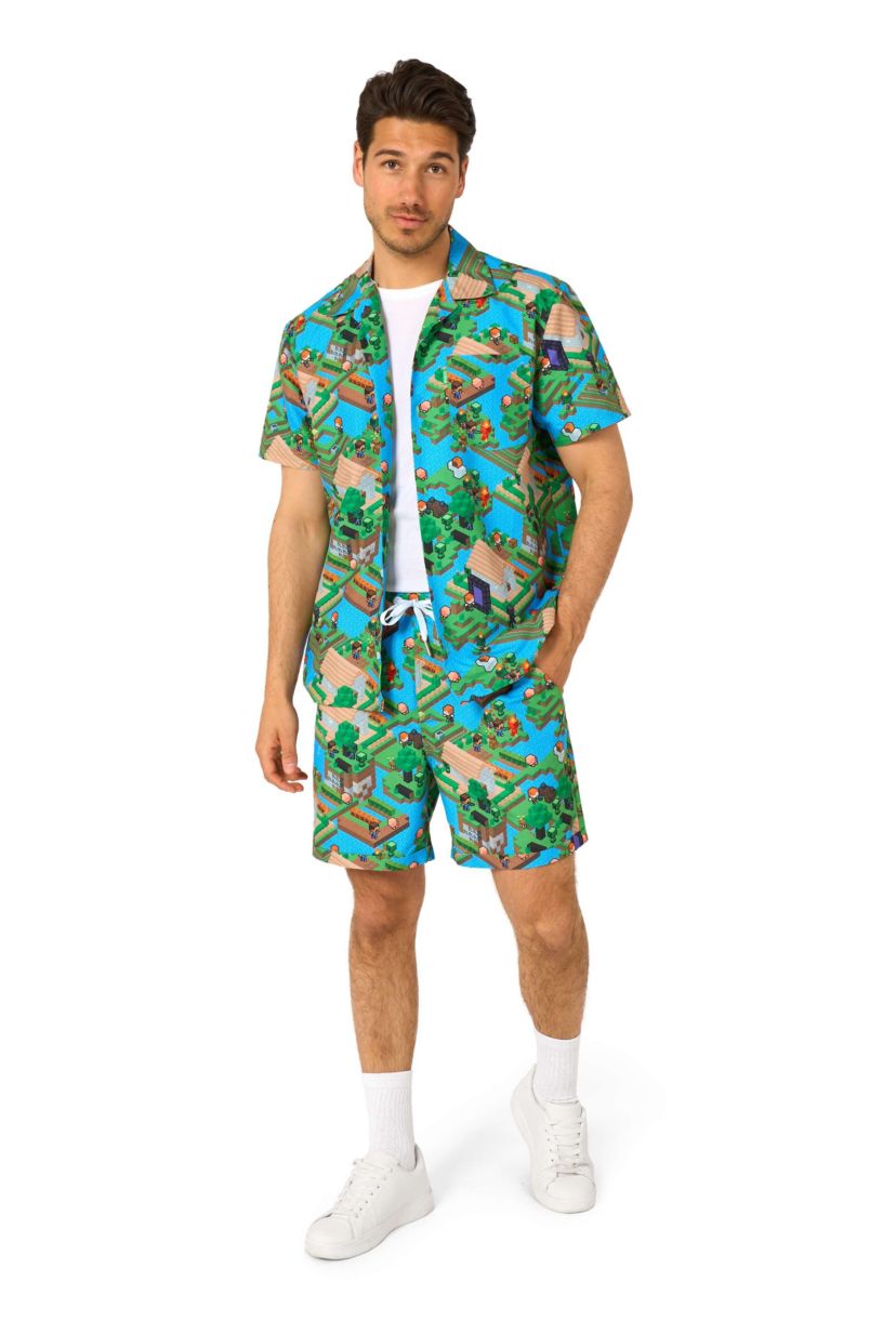 OppoSuits Mens Summer Set - Minecraft