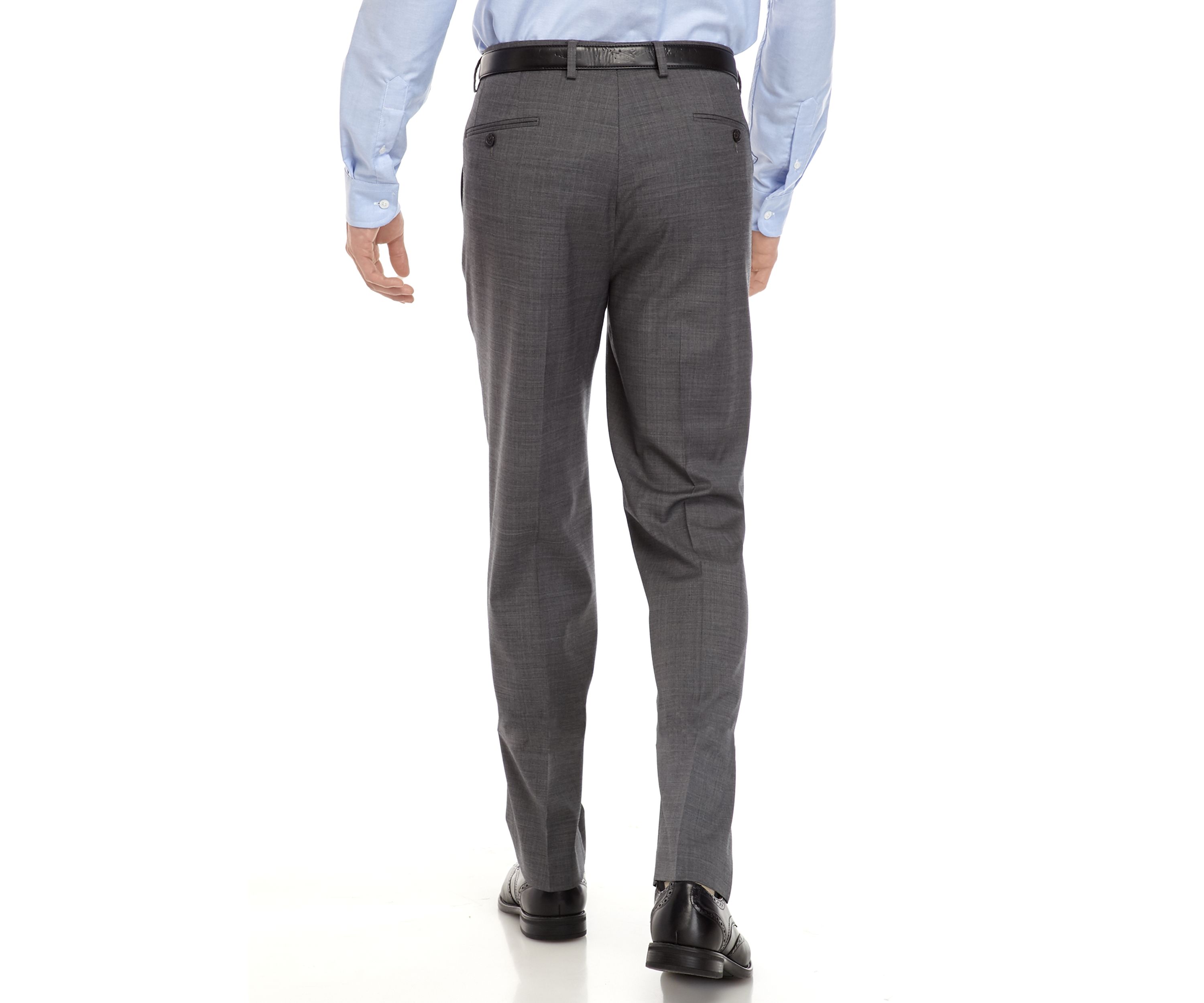 Gray Sharkskin Stretch Suit Separate Pants
