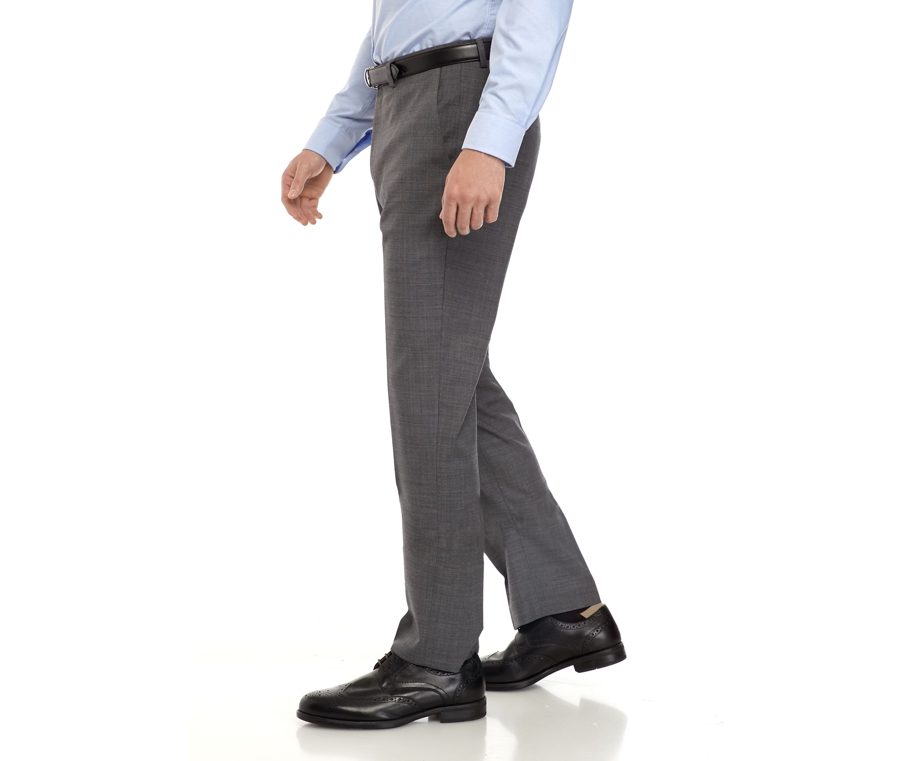 Gray Sharkskin Stretch Suit Separate Pants