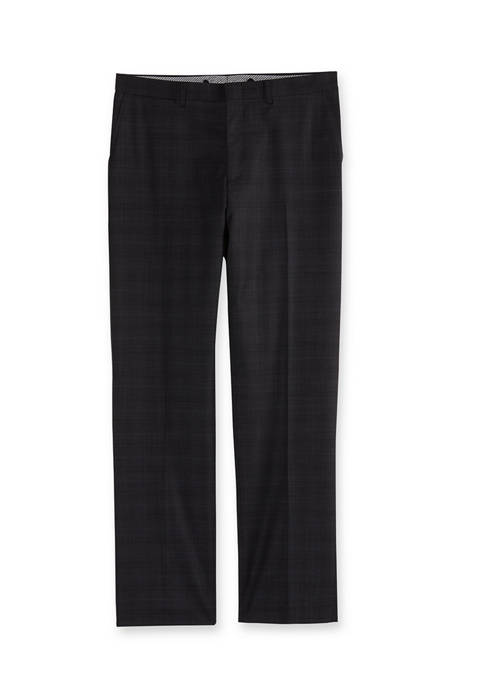 Crown & Ivy™ Gray Plaid Stretch Suit Separate
