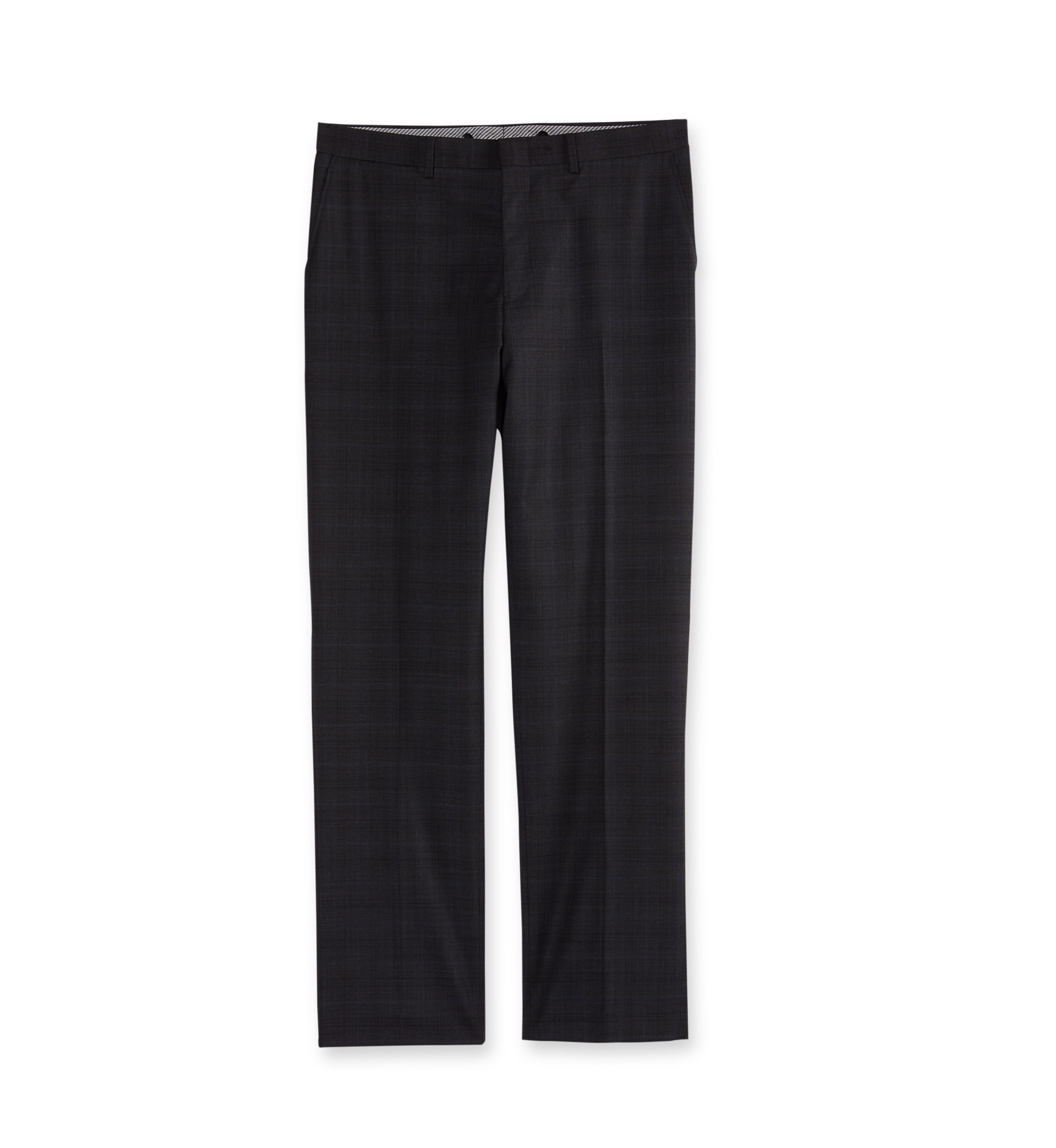 Gray Plaid Stretch Suit Separate Pants