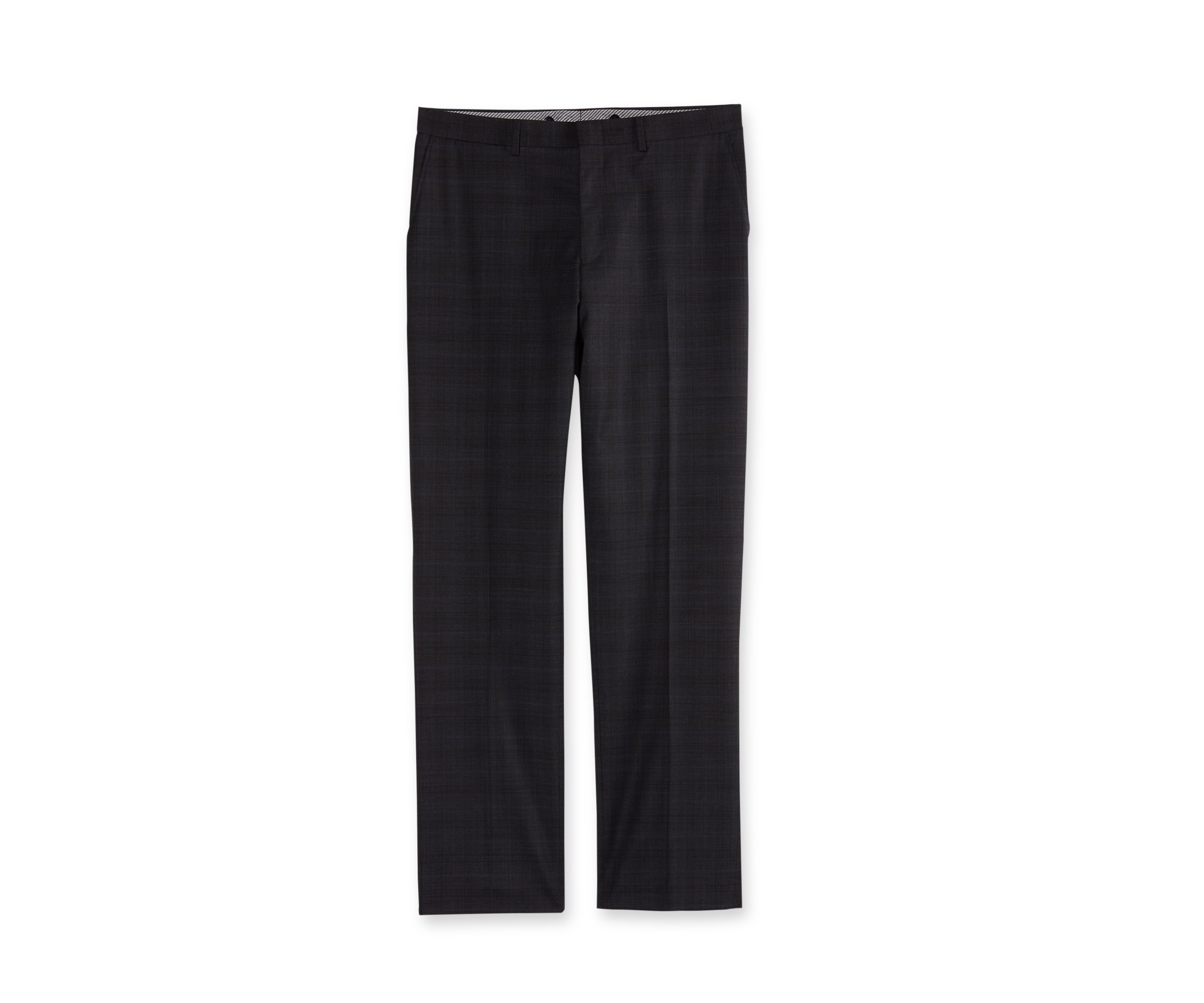 Gray Plaid Stretch Suit Separate Pants