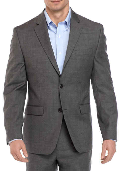 Crown & Ivy™ Gray Sharkskin Stretch Suit Separate