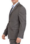 Gray Sharkskin Stretch Suit Separate Coat