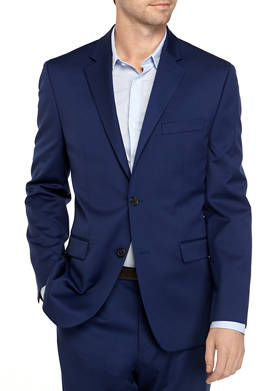 Blue Stretch Suit Separate Coat