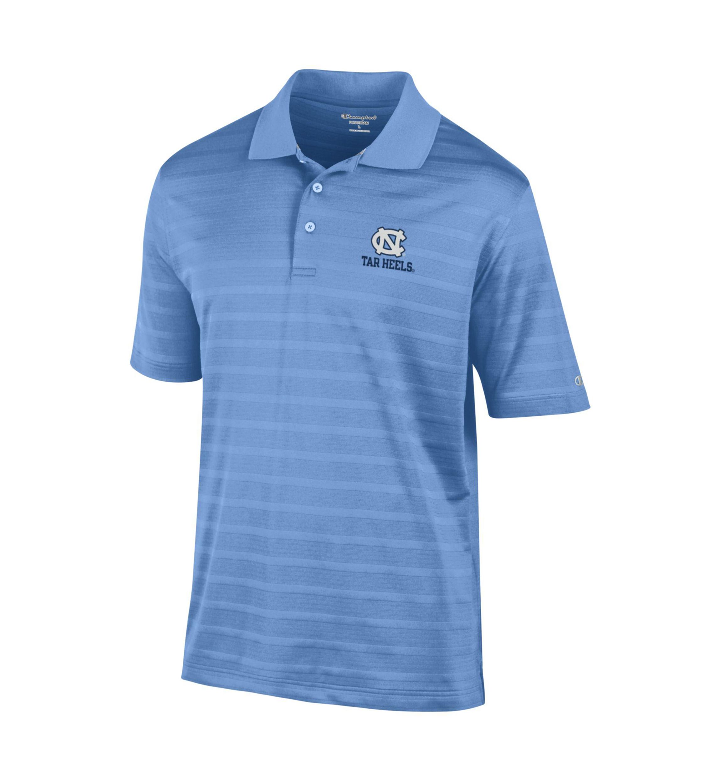 NCAA North Carolina Tar Heels Solid Textured Polo Shirt
