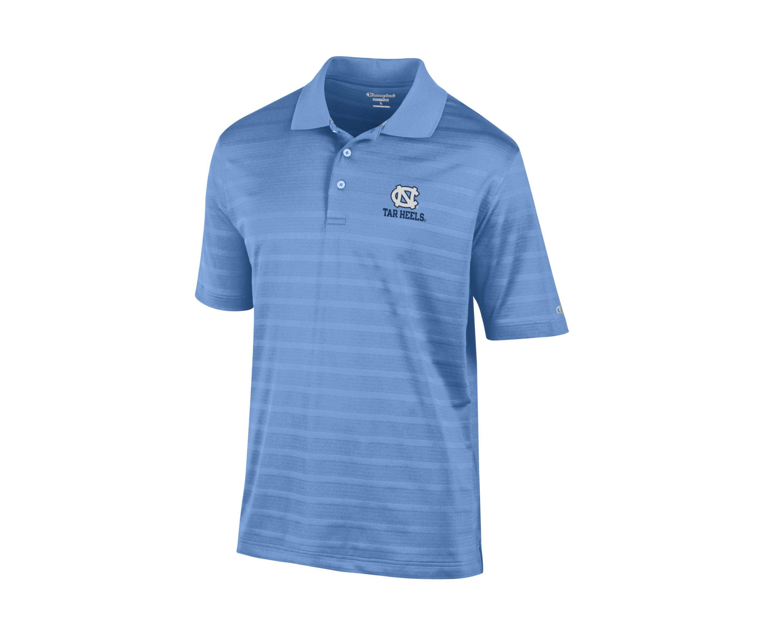 NCAA North Carolina Tar Heels Solid Textured Polo Shirt