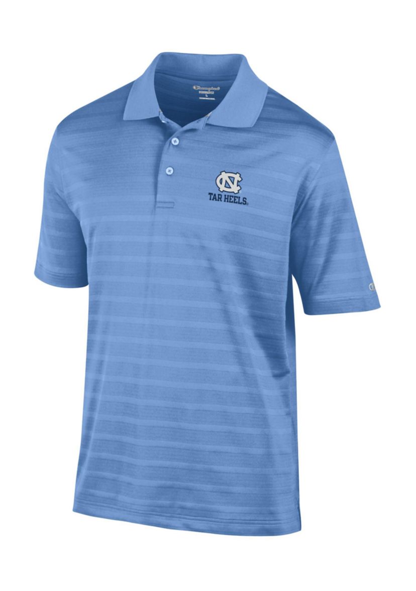 NCAA North Carolina Tar Heels Solid Textured Polo Shirt