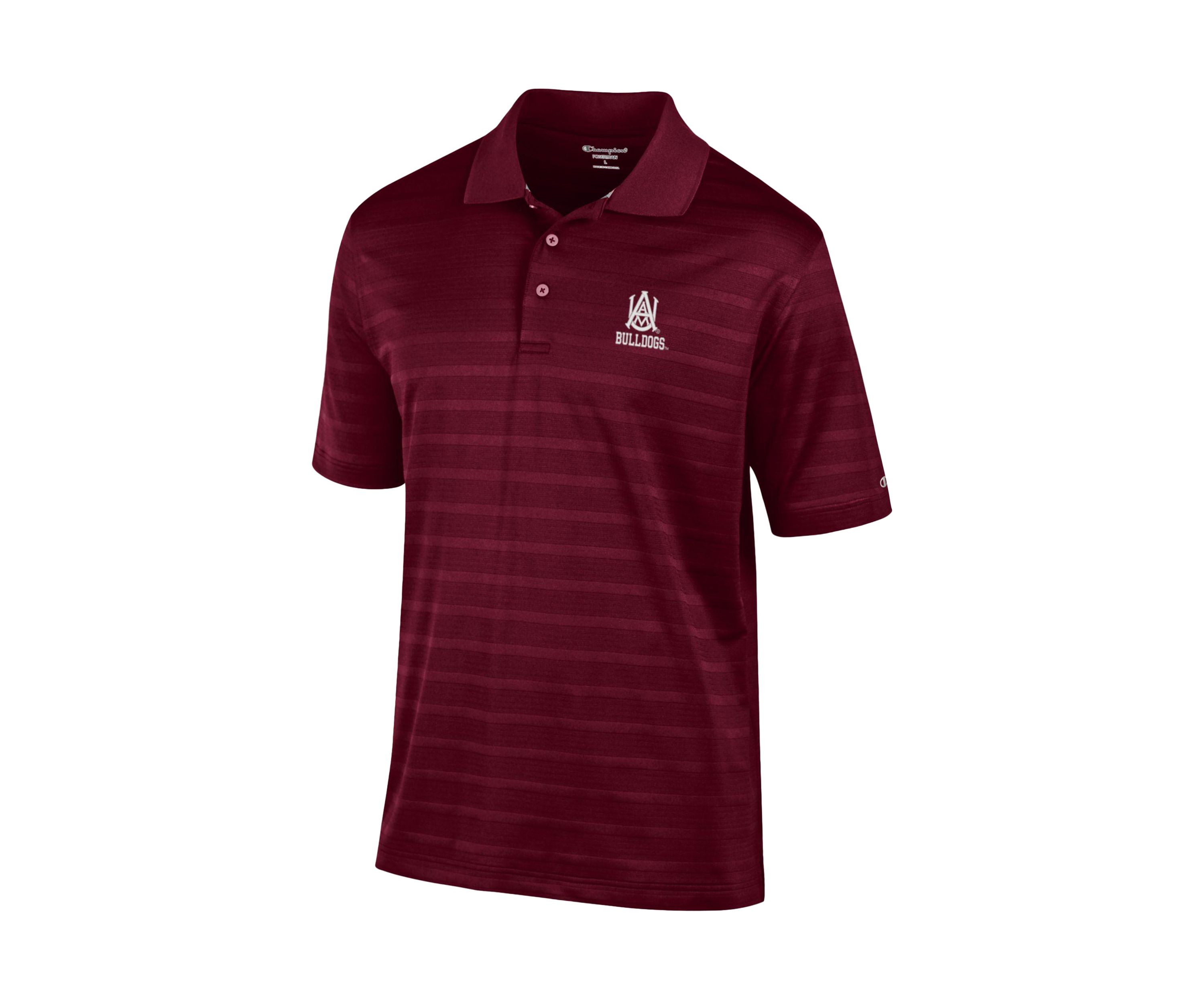 NCAA Alabama A&M Bulldogs Solid Textured Polo Shirt
