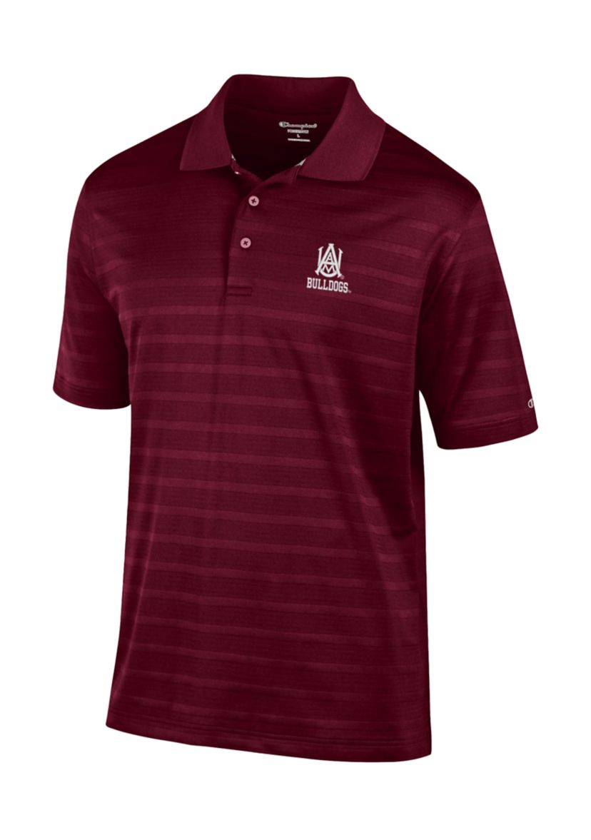 NCAA Alabama A&M Bulldogs Solid Textured Polo Shirt