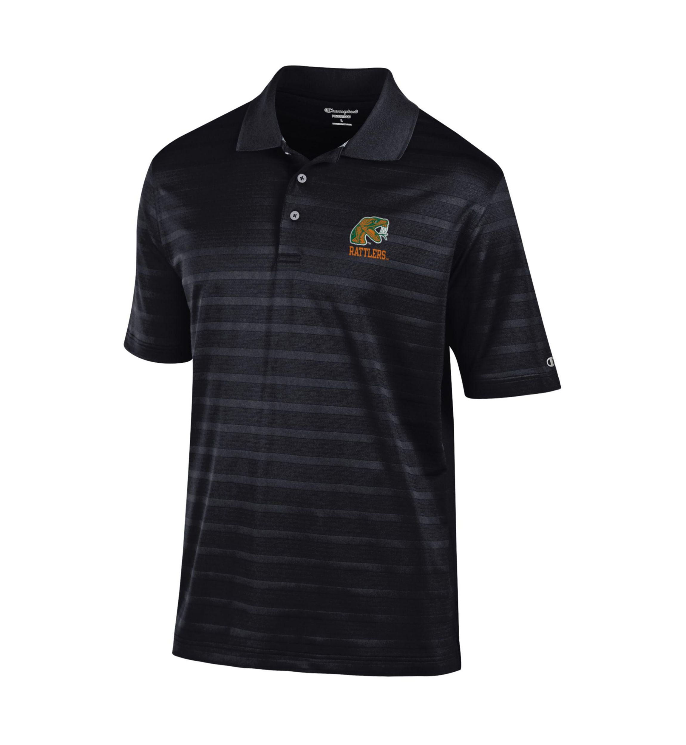 NCAA Florida A&M Rattlers Solid Textured Polo Shirt