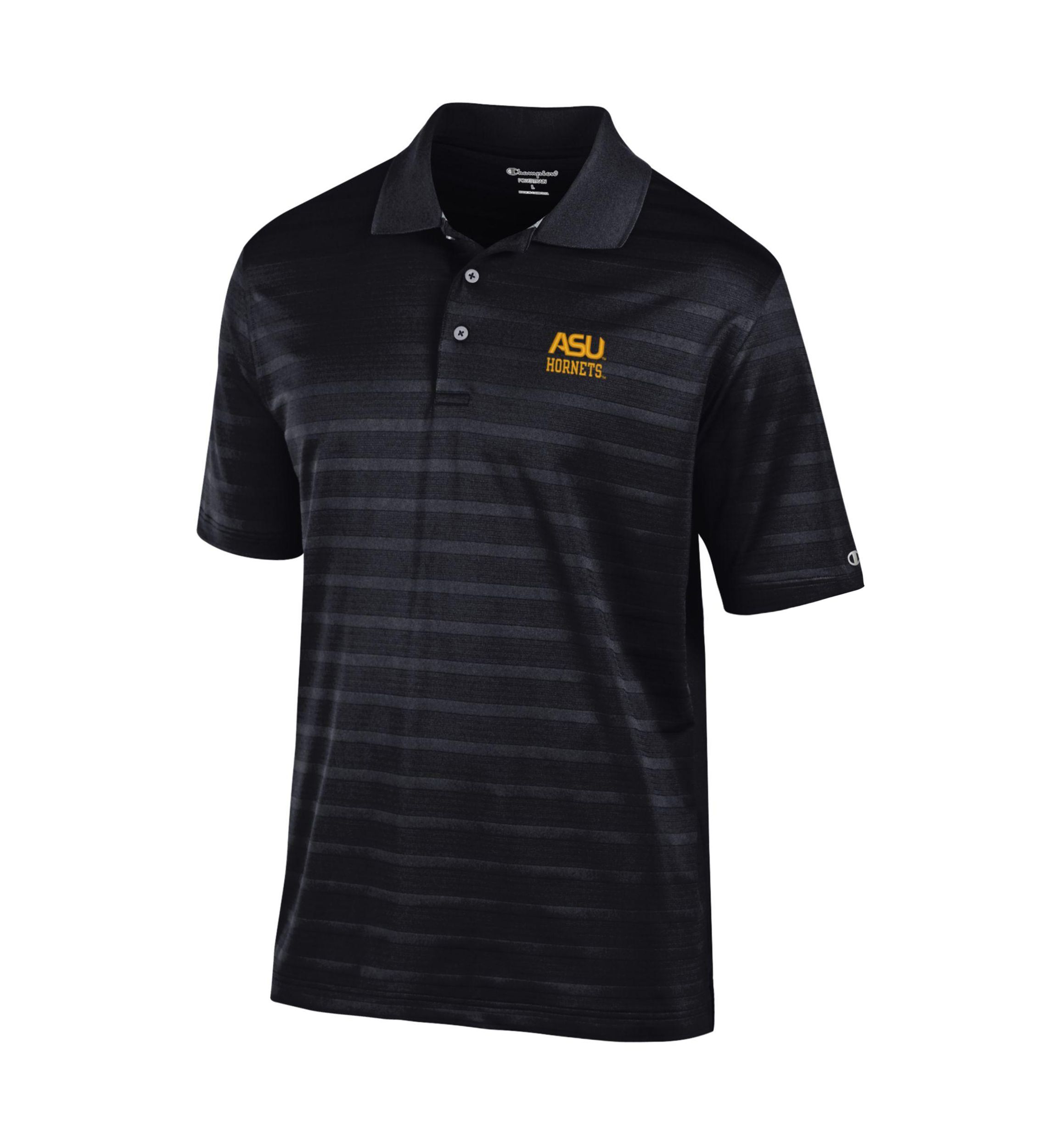 NCAA Alabama State Hornets Solid Textured Polo Shirt