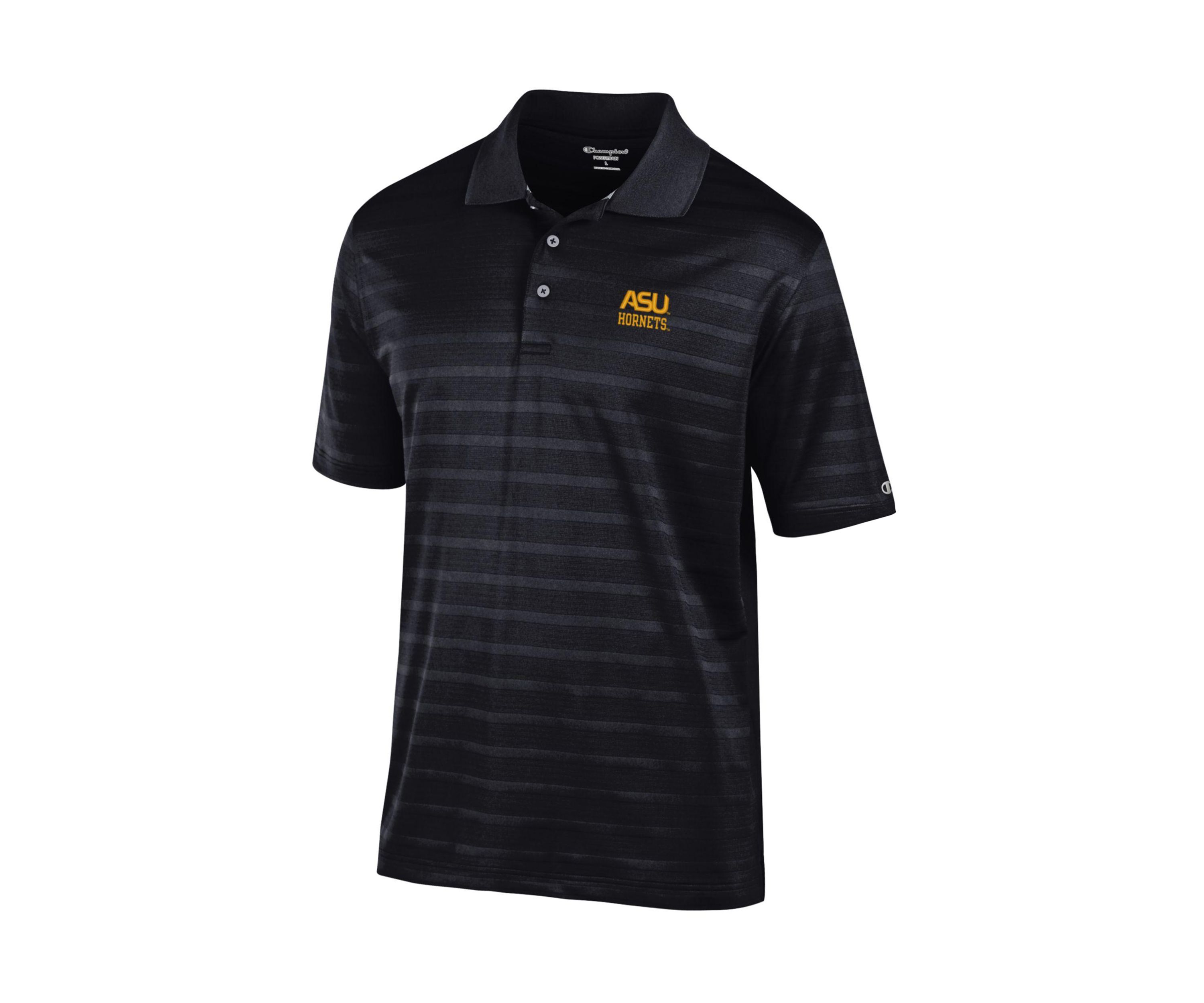 NCAA Alabama State Hornets Solid Textured Polo Shirt