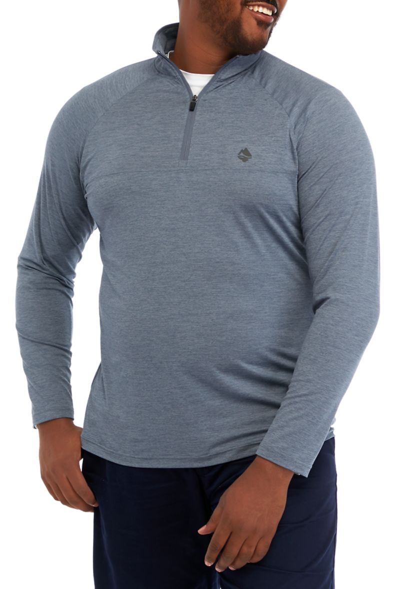 Big & Tall Long Sleeve Performance 1/4 Zip Sweatshirt