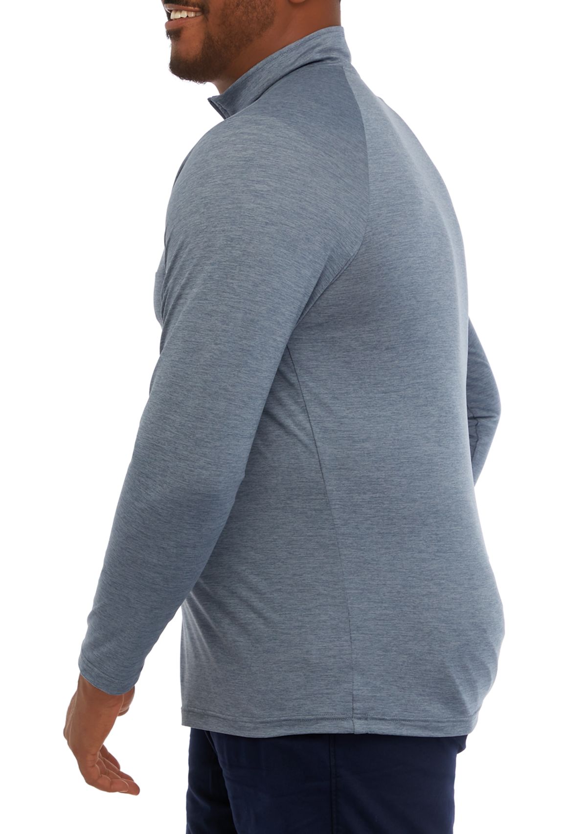 Big & Tall Long Sleeve Performance 1/4 Zip Sweatshirt