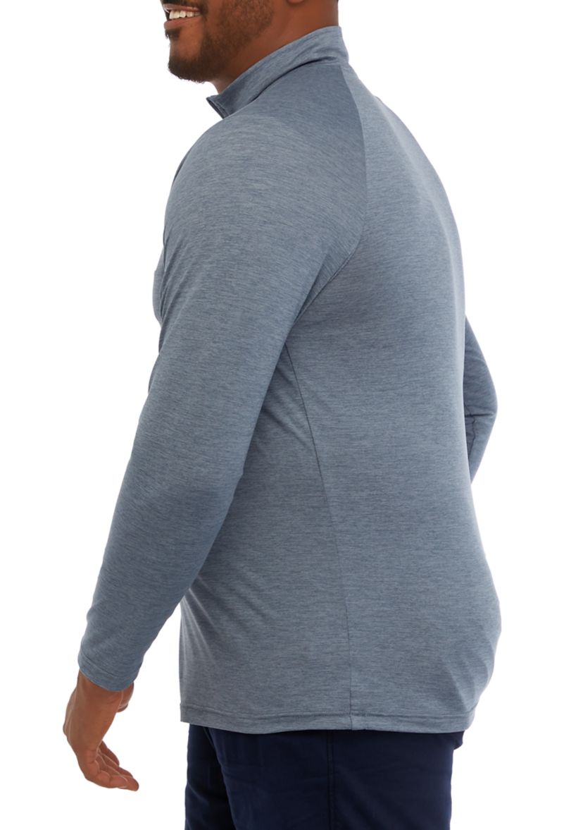 Big & Tall Long Sleeve Performance 1/4 Zip Sweatshirt