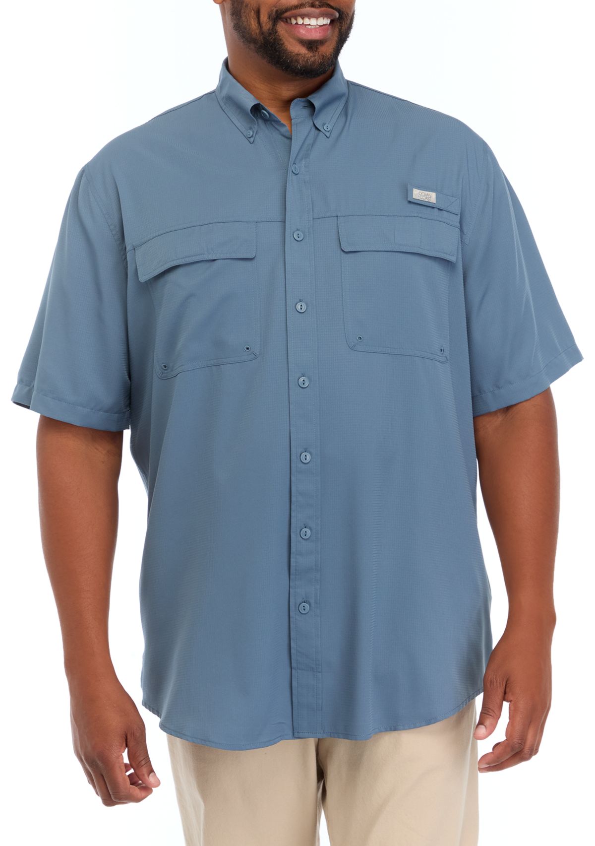 Big & Tall Solid Fishing Shirt