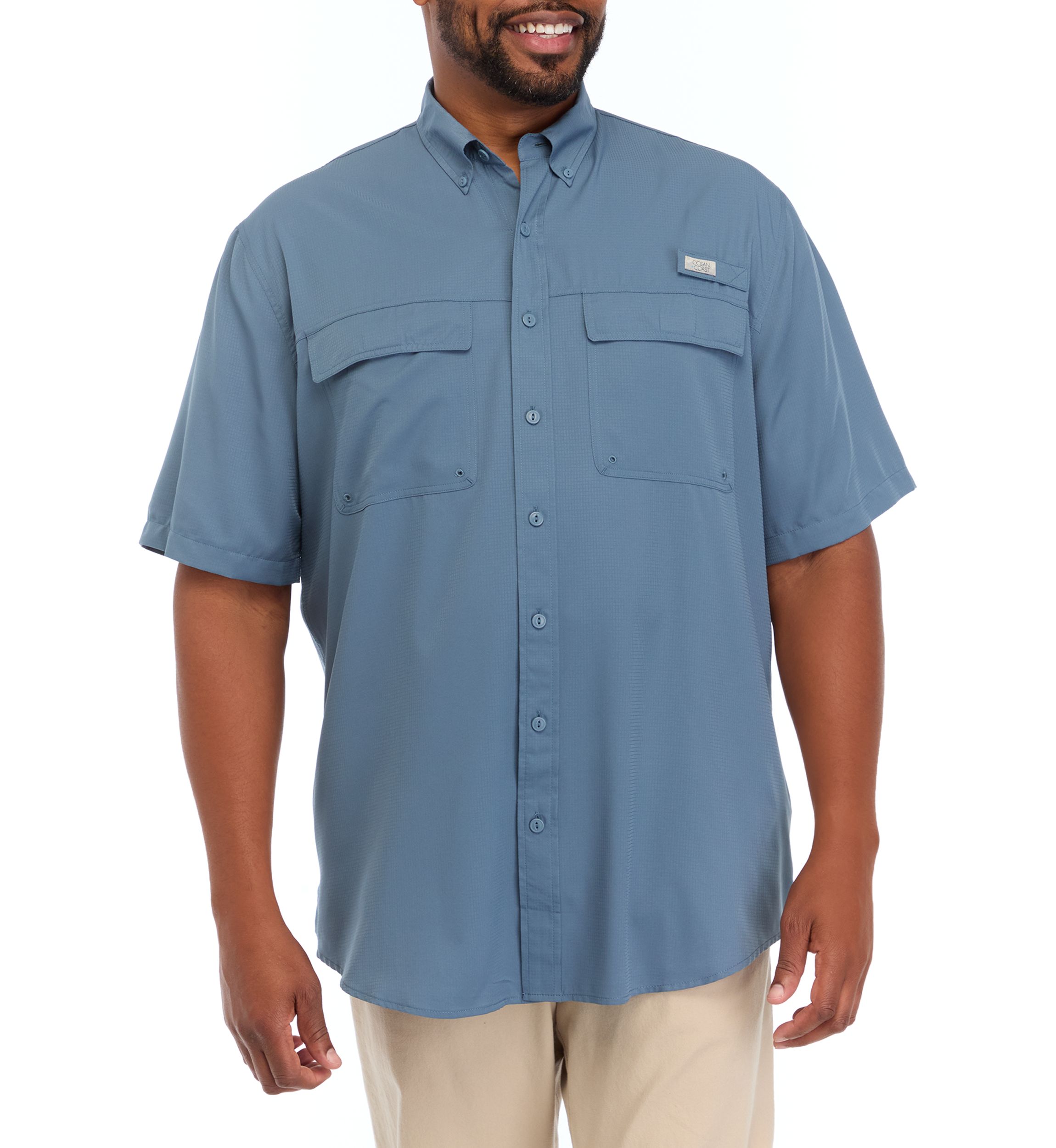 Big & Tall Solid Fishing Shirt