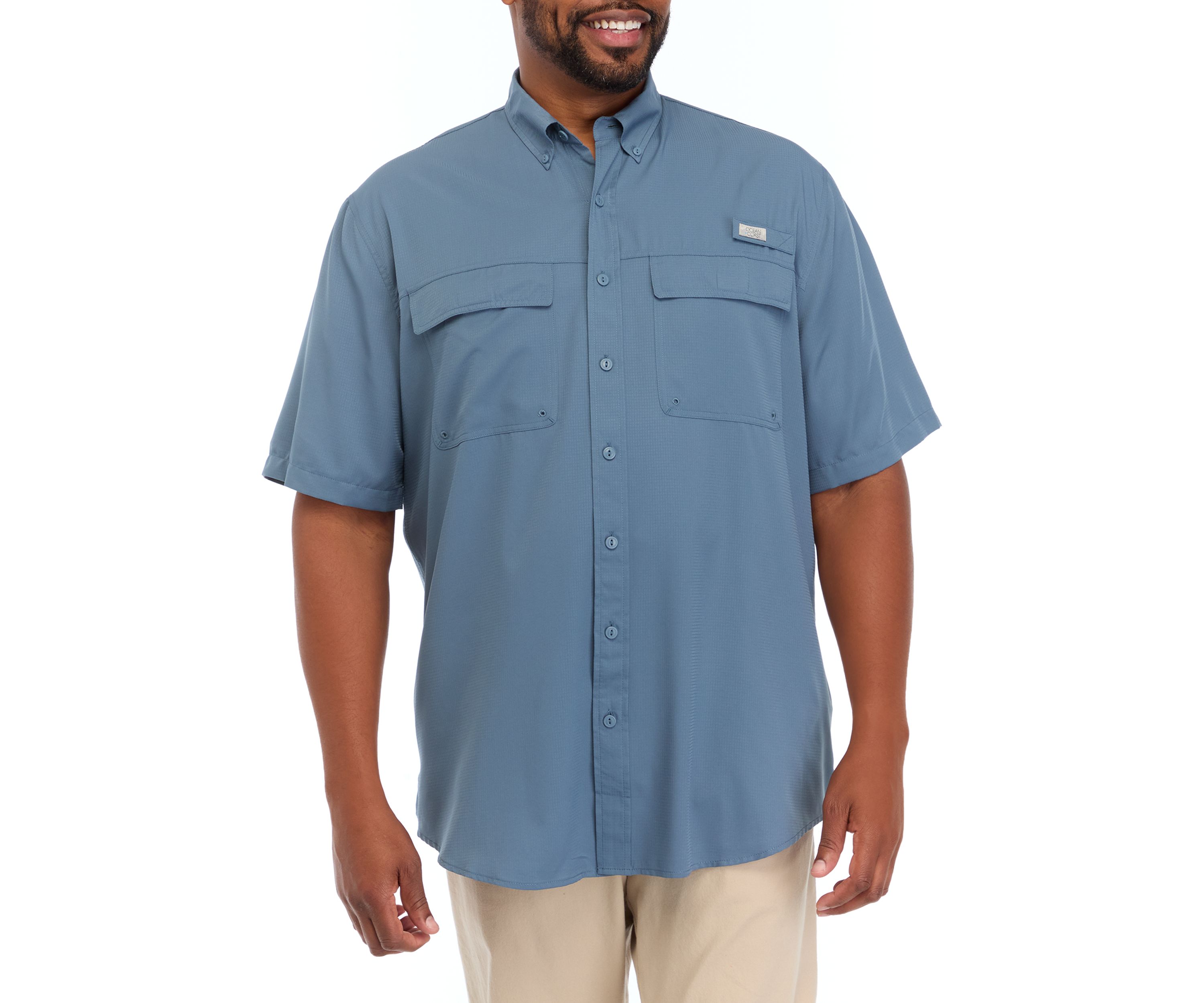 Big & Tall Solid Fishing Shirt
