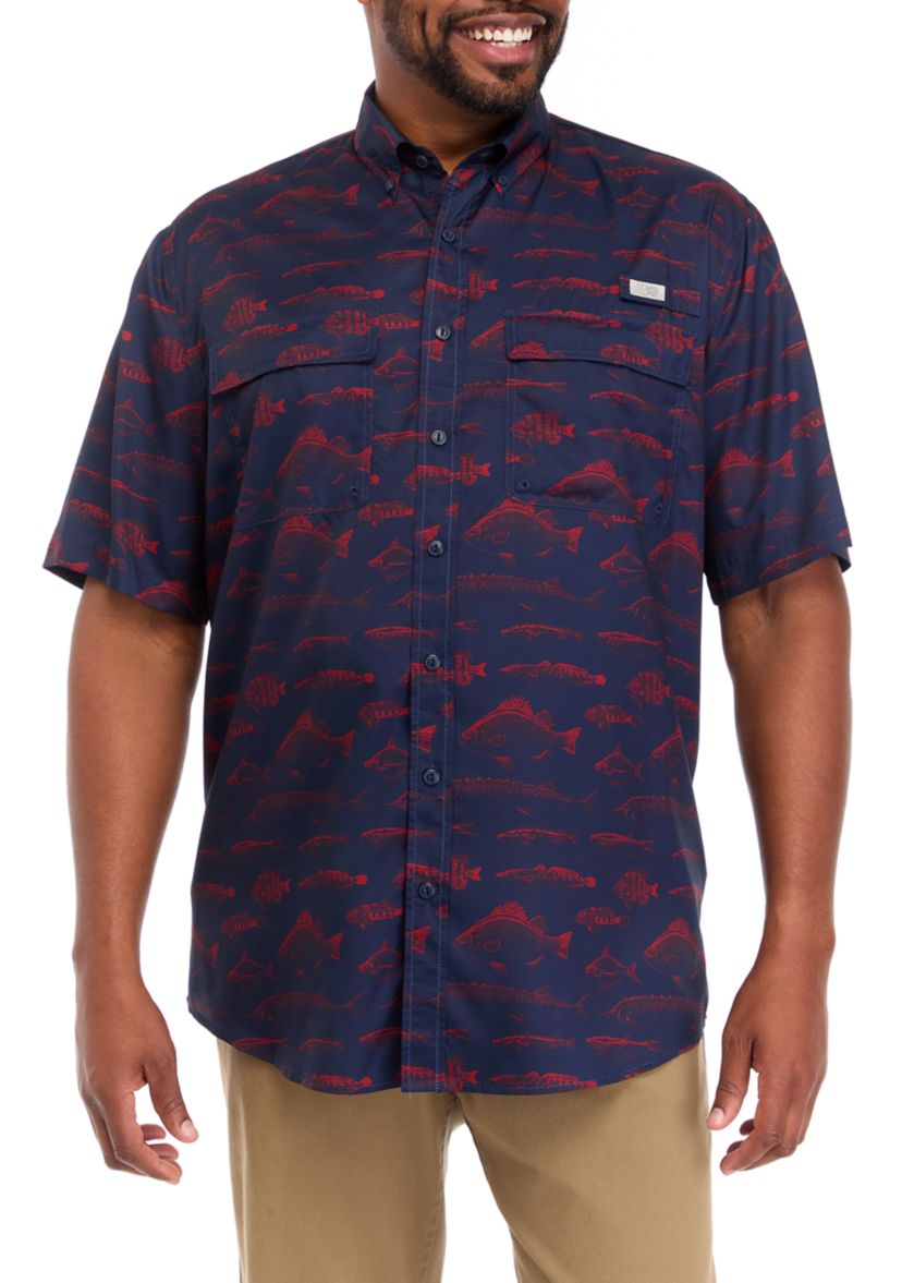 Big & Tall Printed Fishing Shirt