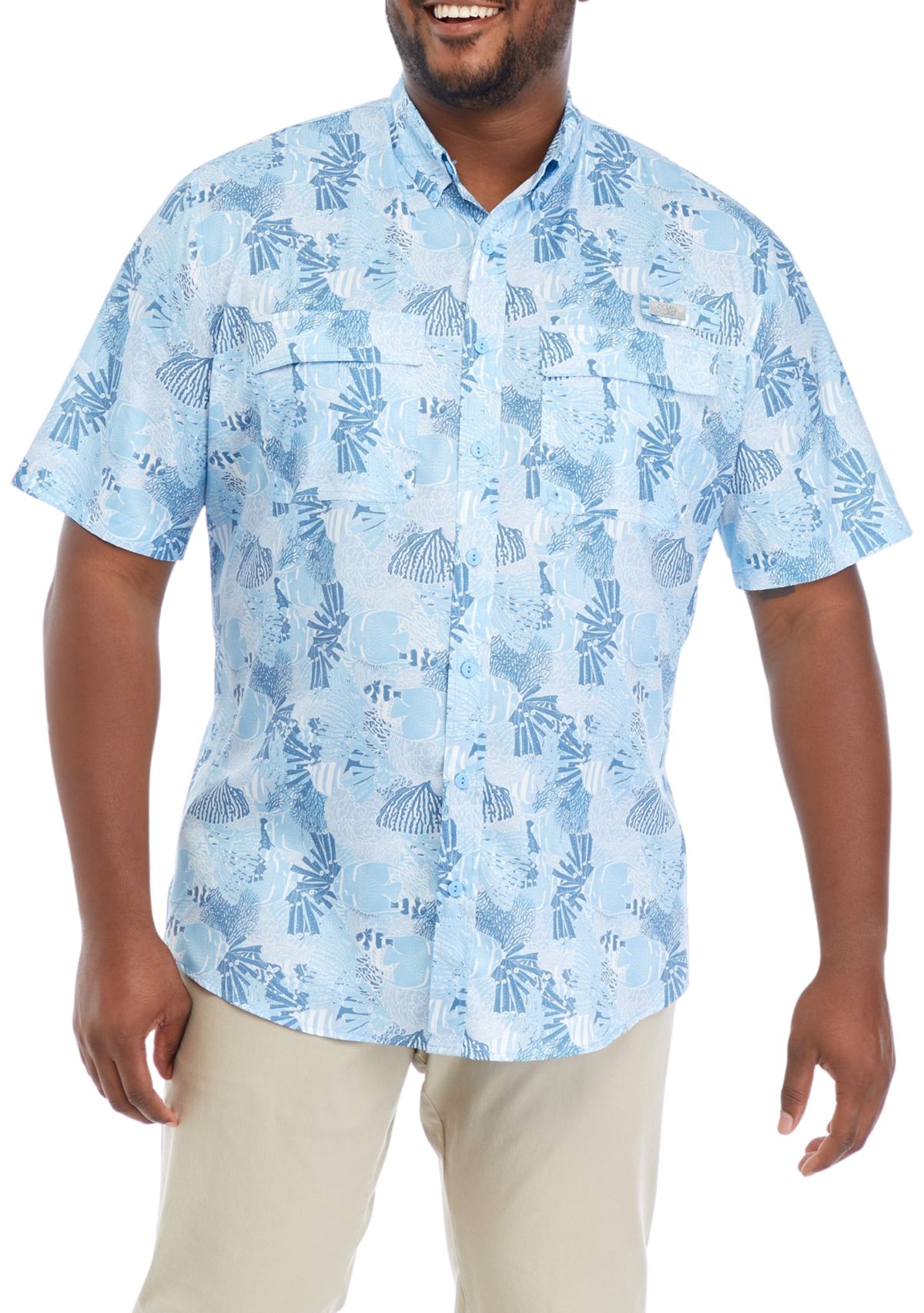 Big & Tall Printed Fishing Shirt 
