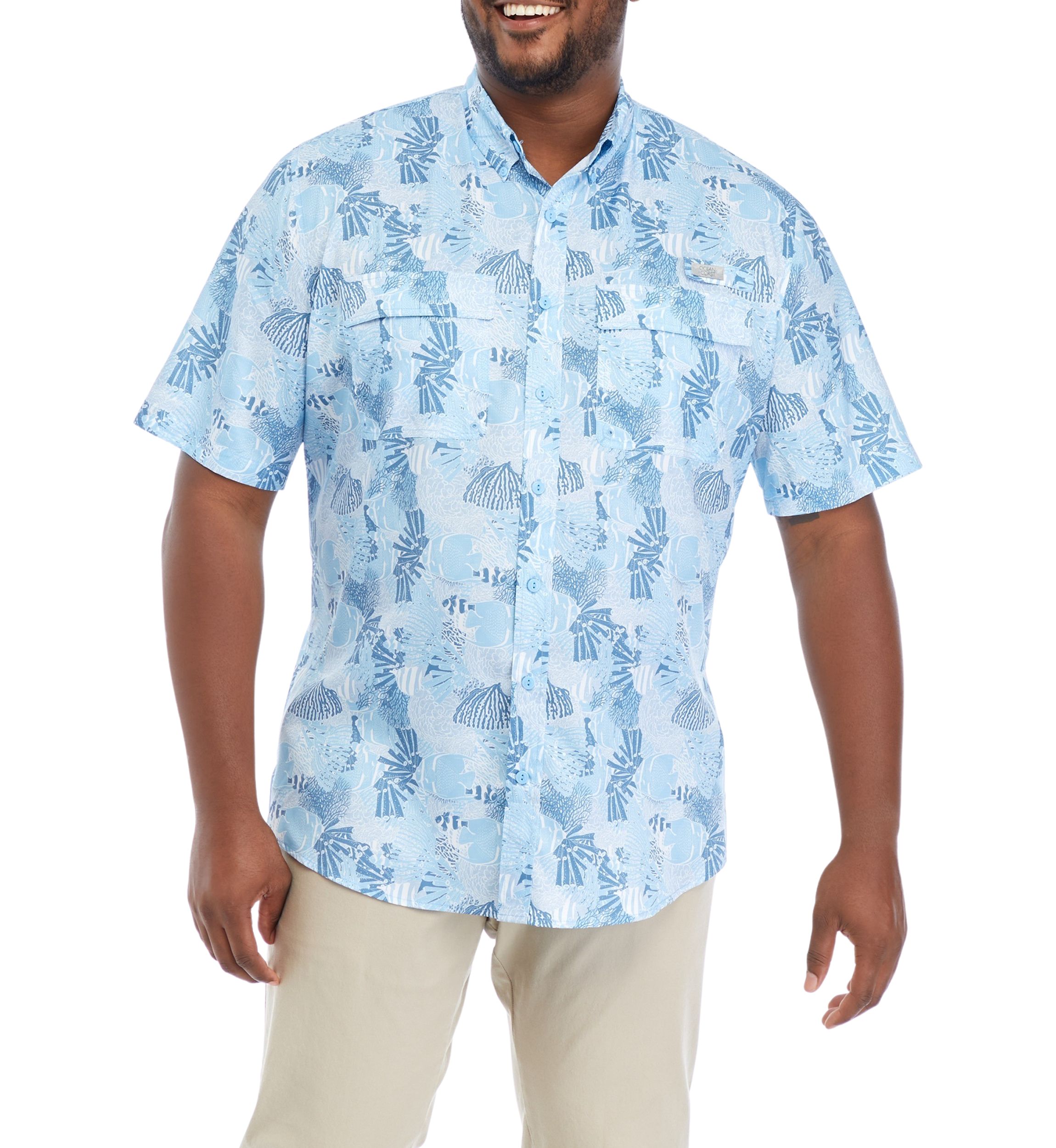 Big & Tall Printed Fishing Shirt 