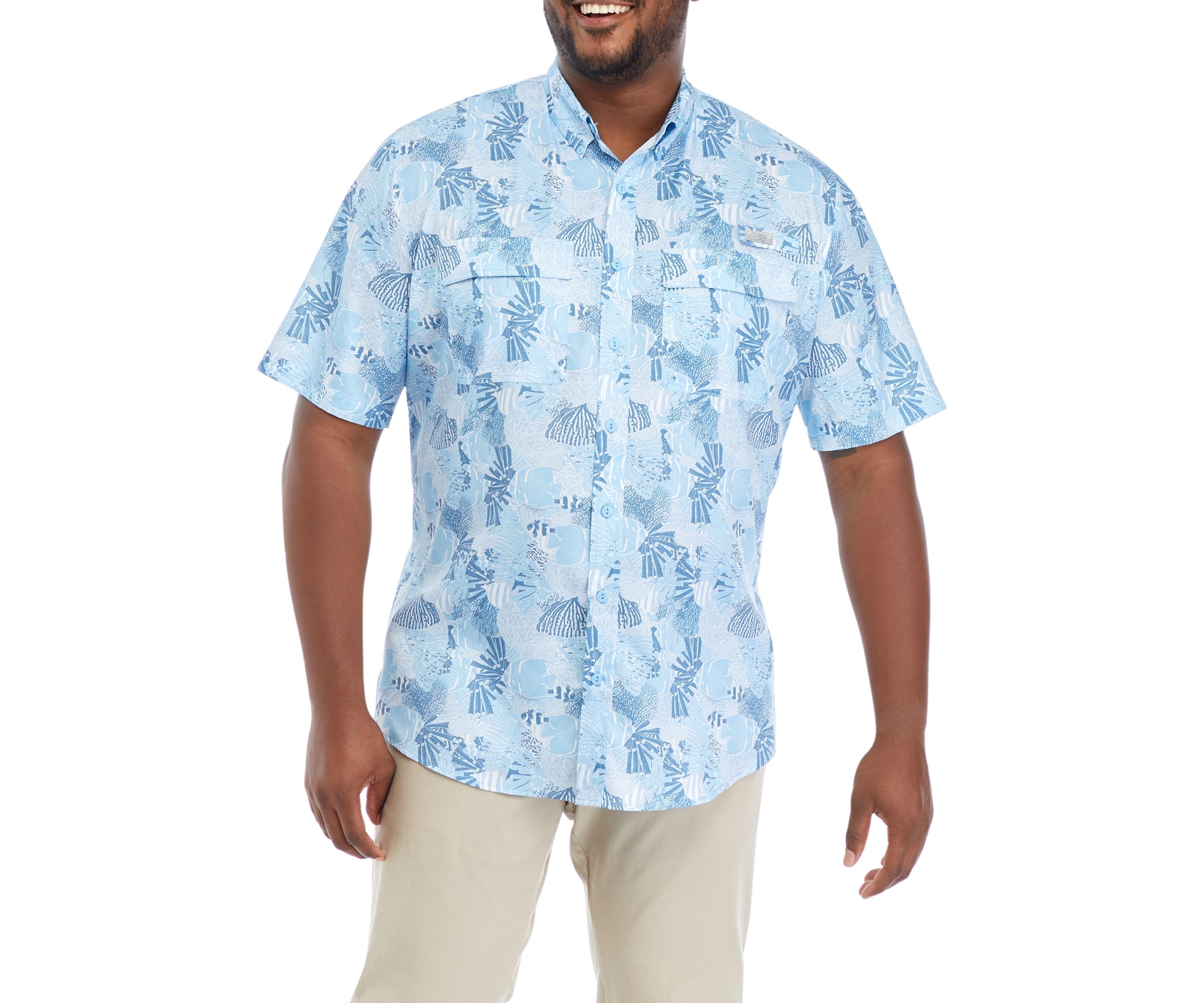 Big & Tall Printed Fishing Shirt 