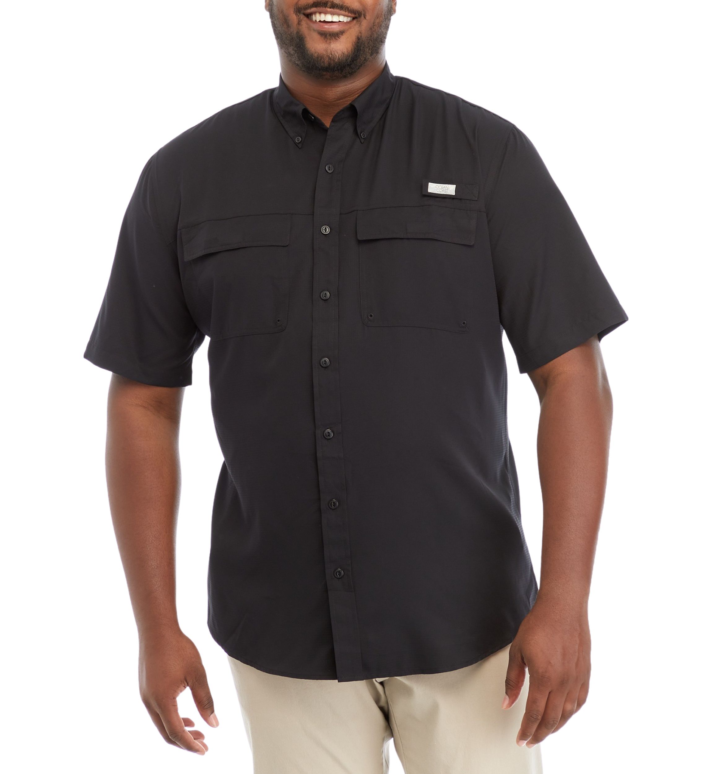 Big & Tall Solid Fishing Shirt 