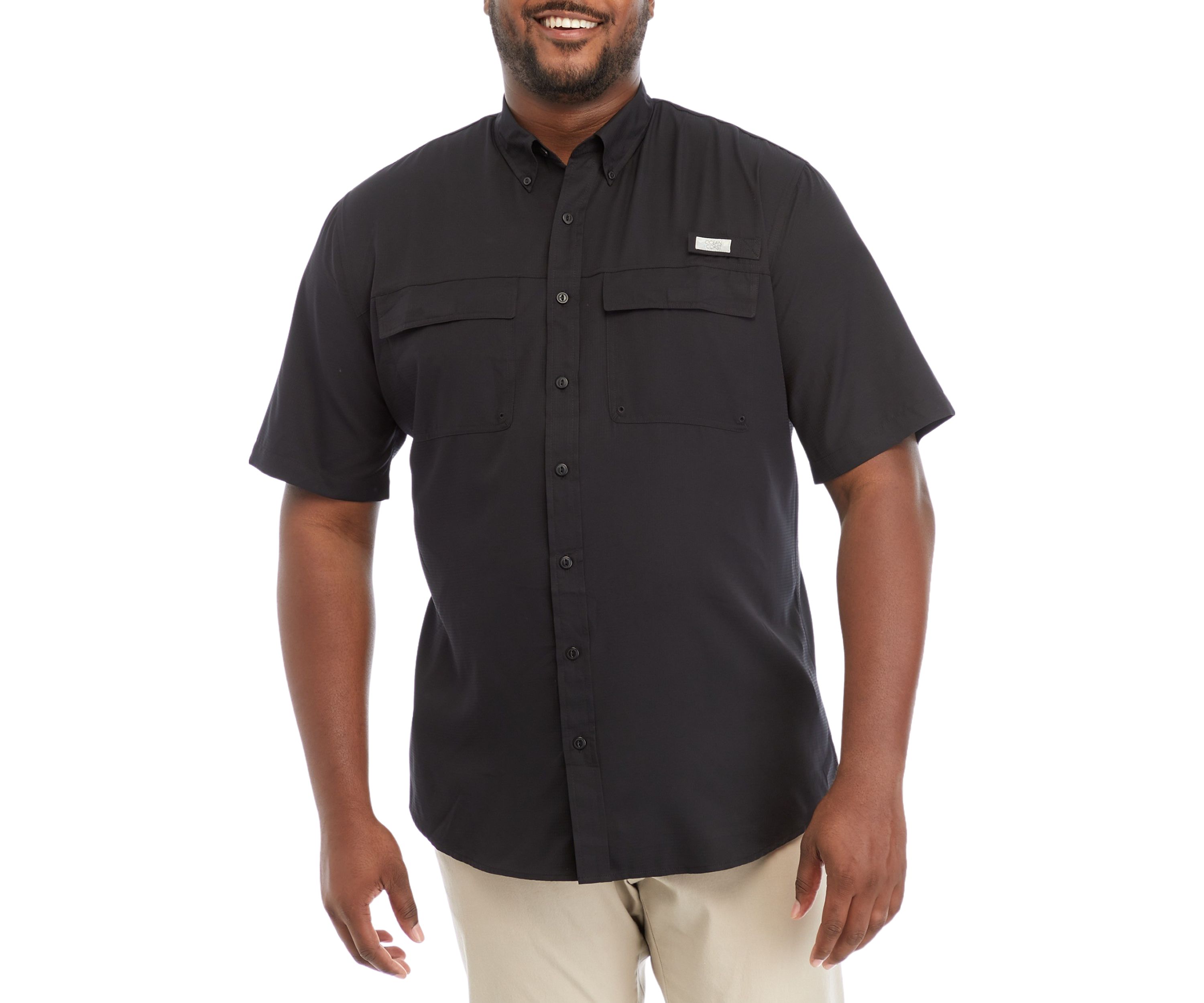 Big & Tall Solid Fishing Shirt 