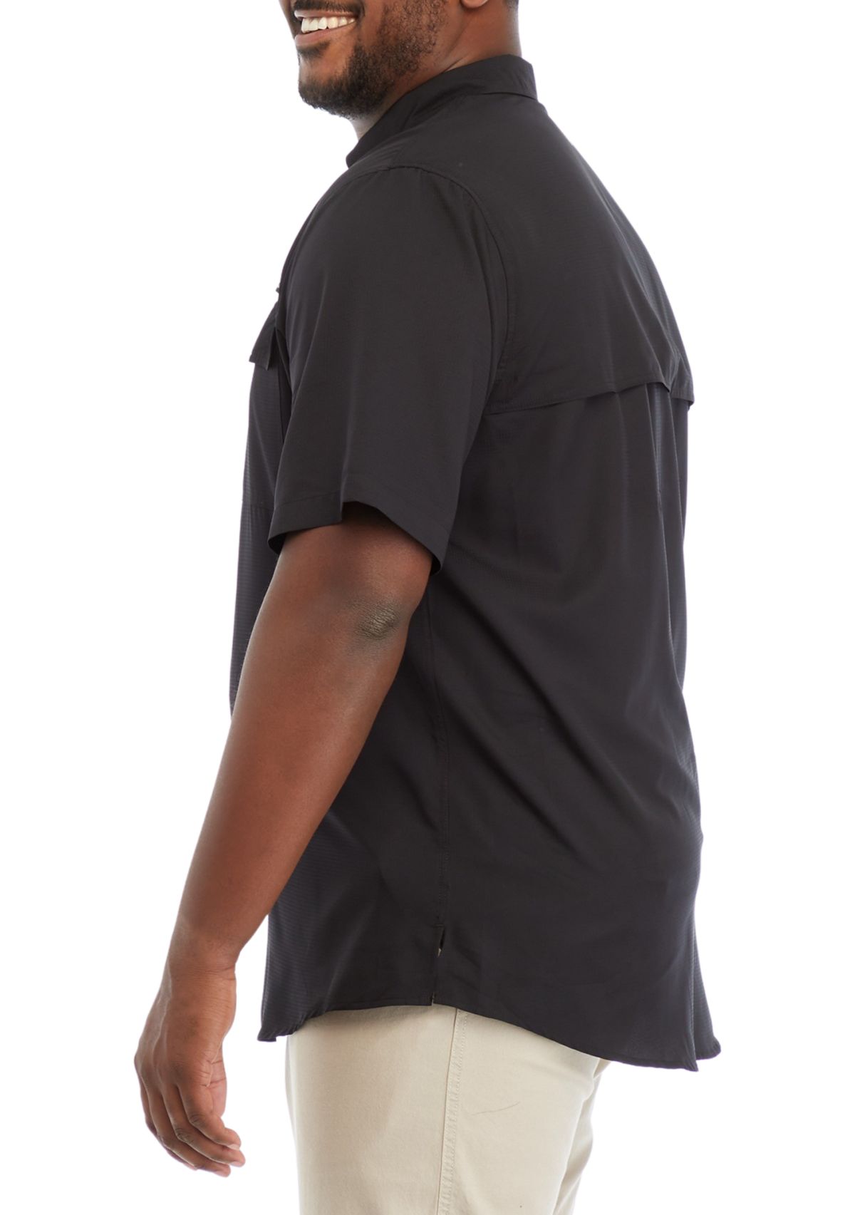 Big & Tall Solid Fishing Shirt 