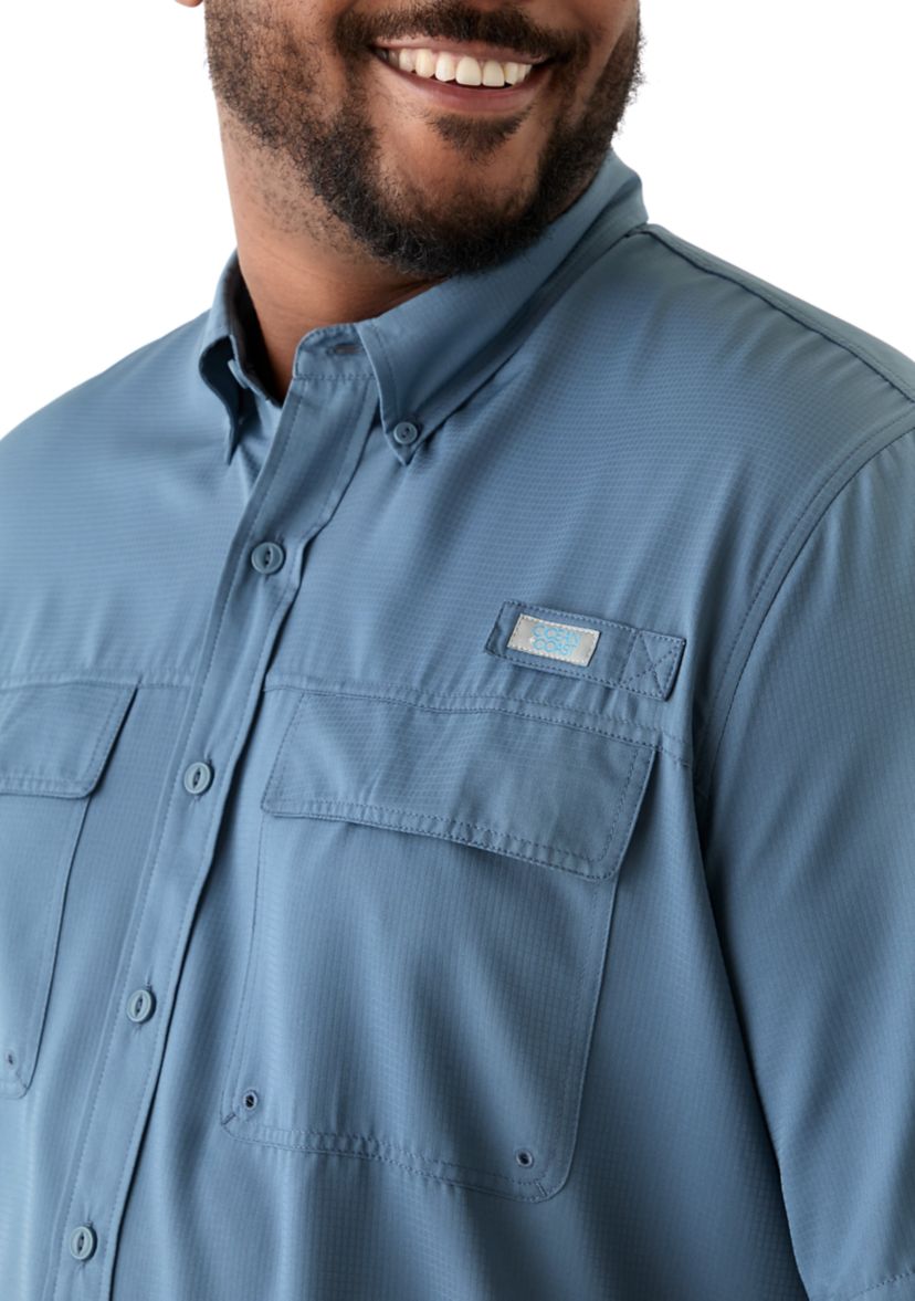 Big & Tall Short Sleeve Solid Fishing Shirt