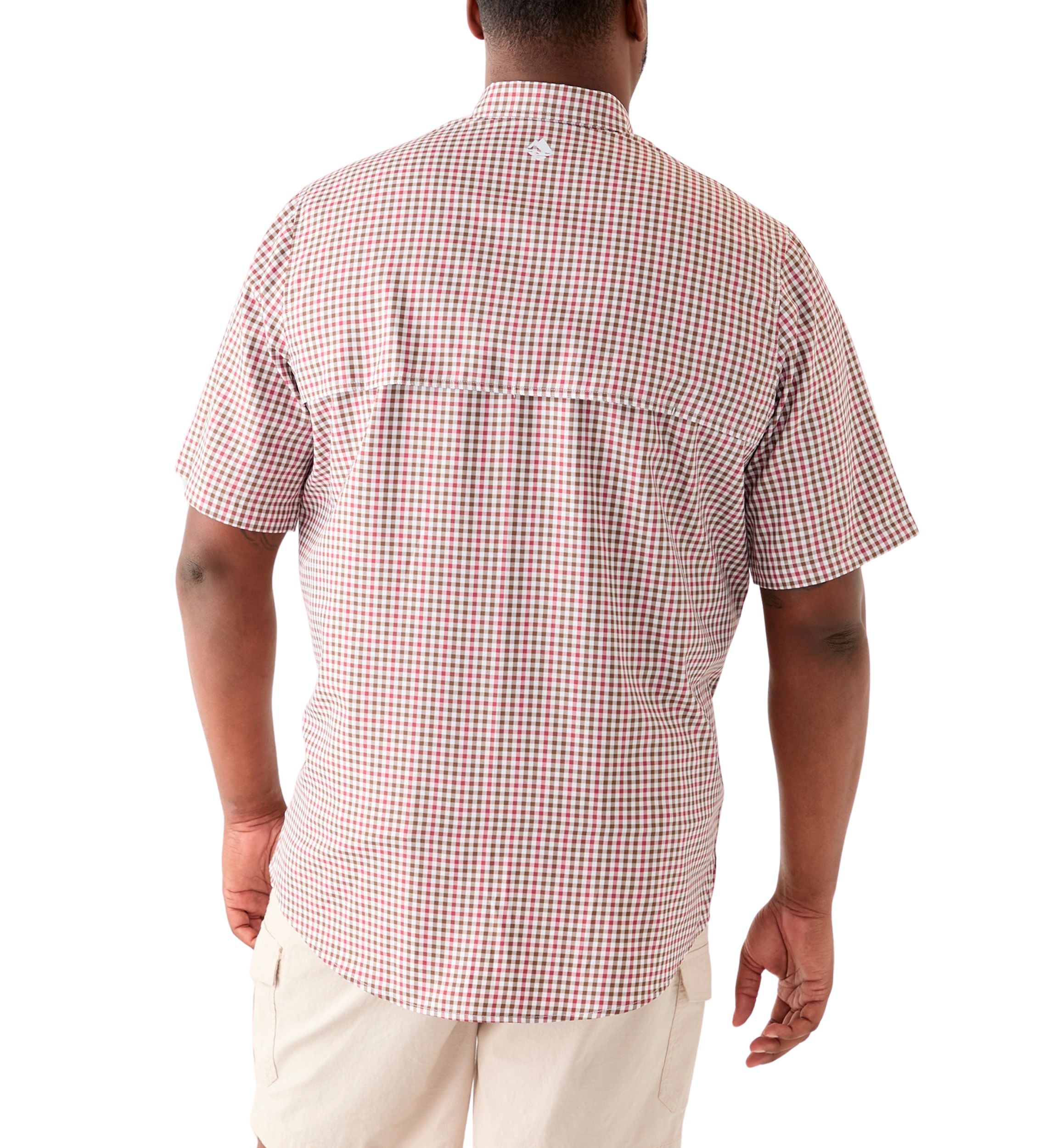 Big & Tall Short Sleeve Yarn Dyed Fishing Shirt