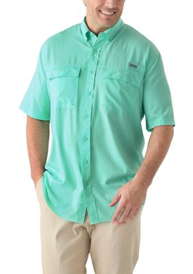 Big & Tall Short Sleeve Solid Fishing Shirt