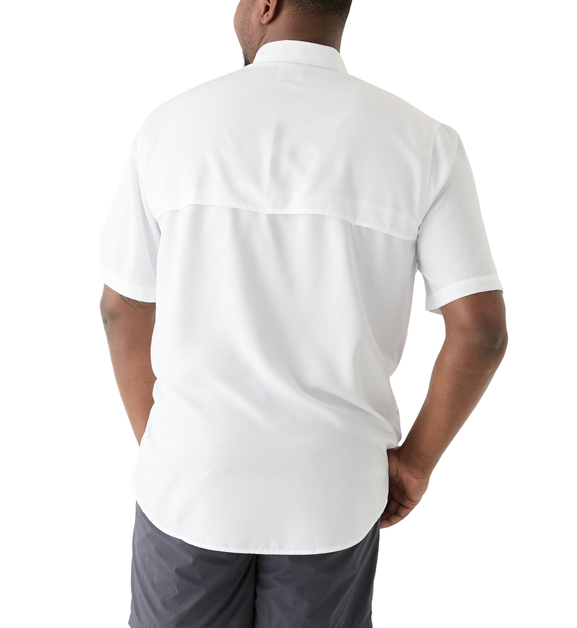 Big & Tall Short Sleeve Solid Fishing Shirt
