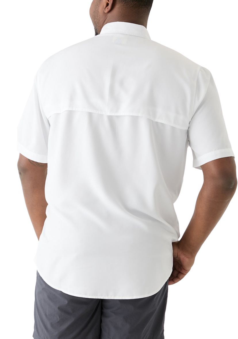 Big & Tall Short Sleeve Solid Fishing Shirt