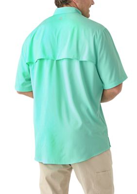 Big & Tall Short Sleeve Solid Fishing Shirt
