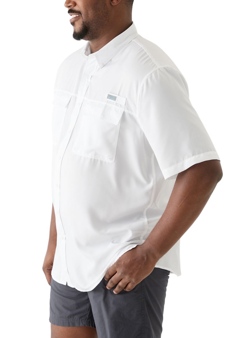 Big & Tall Short Sleeve Solid Fishing Shirt