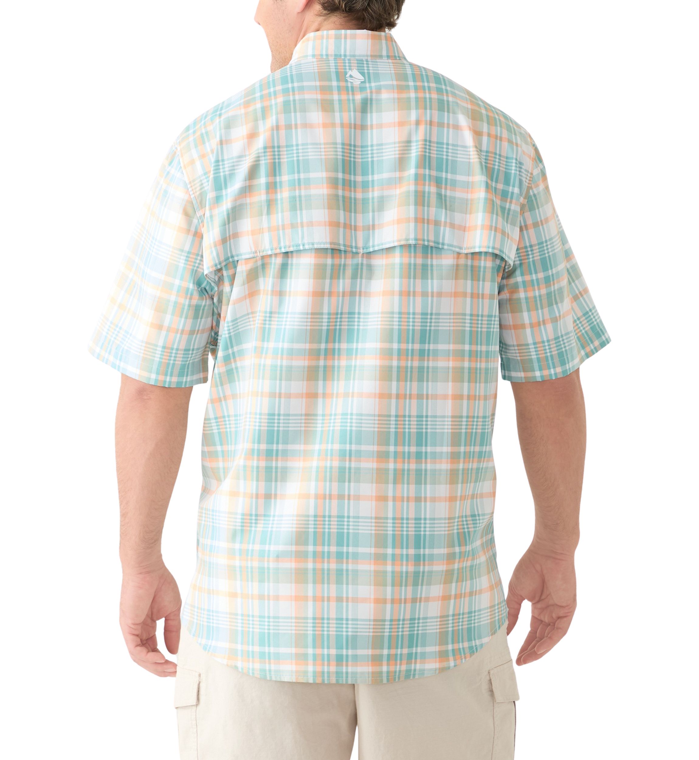 Big & Tall Short Sleeve Yarn Dyed Fishing Shirt