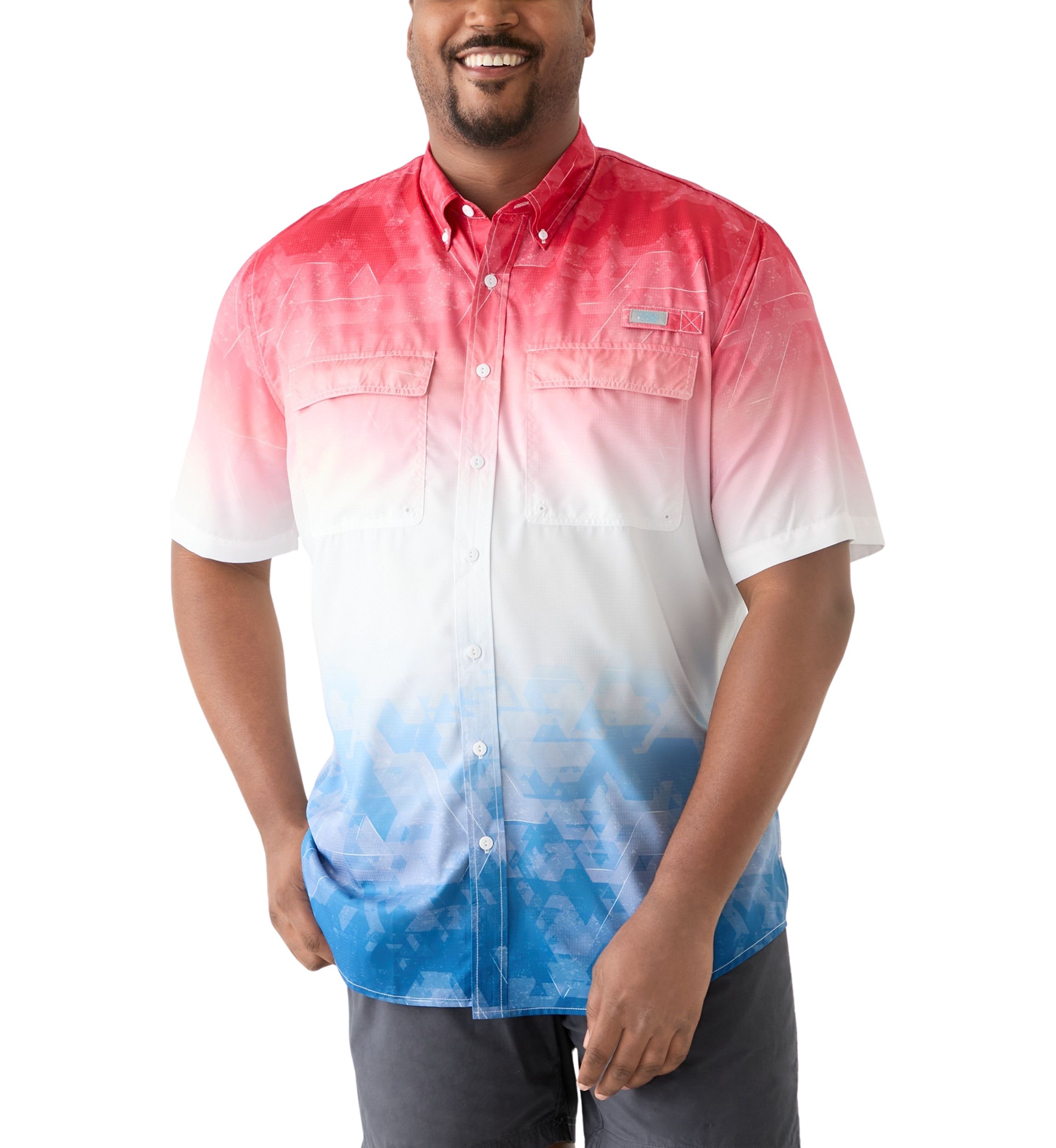 Big & Tall Printed Fishing Shirt