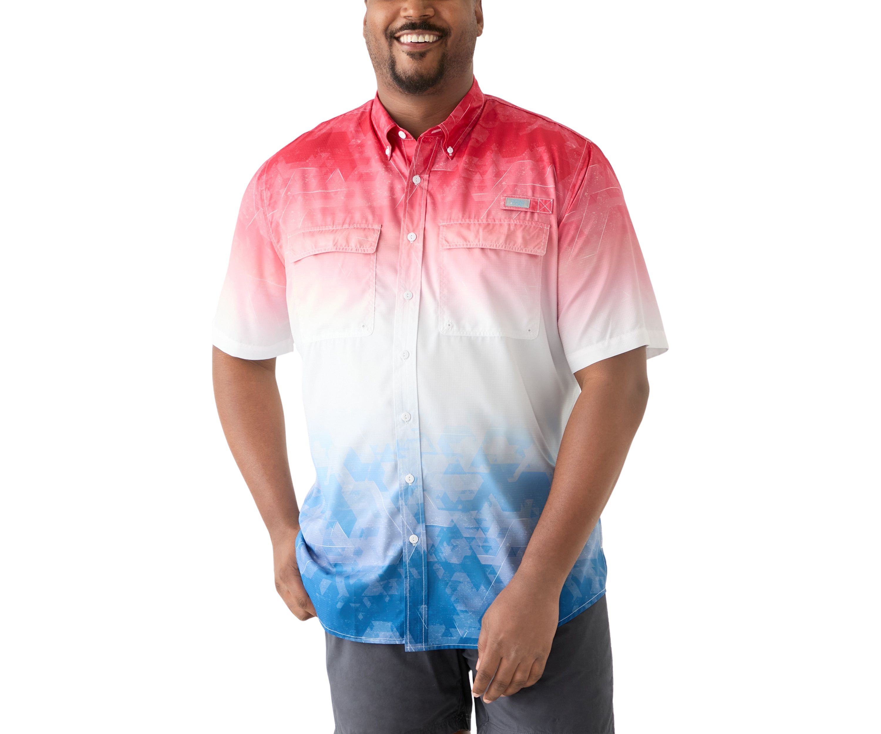 Big & Tall Printed Fishing Shirt